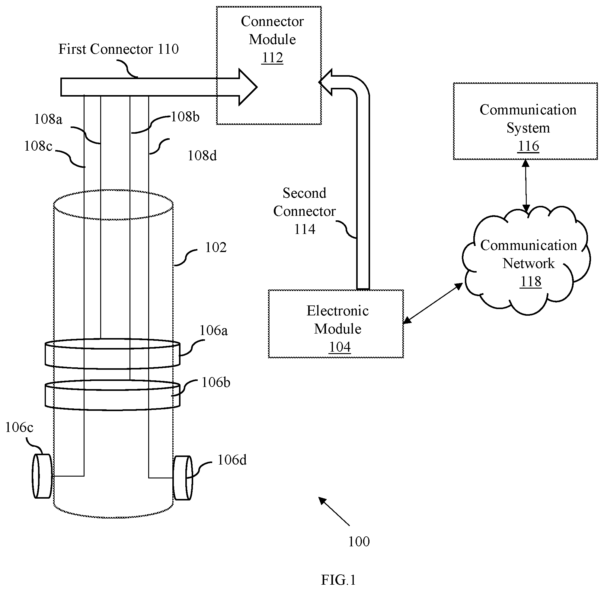 Patent US12360146 — Method and apparatus to generate an alert based on health of an earthing system — Figure 1