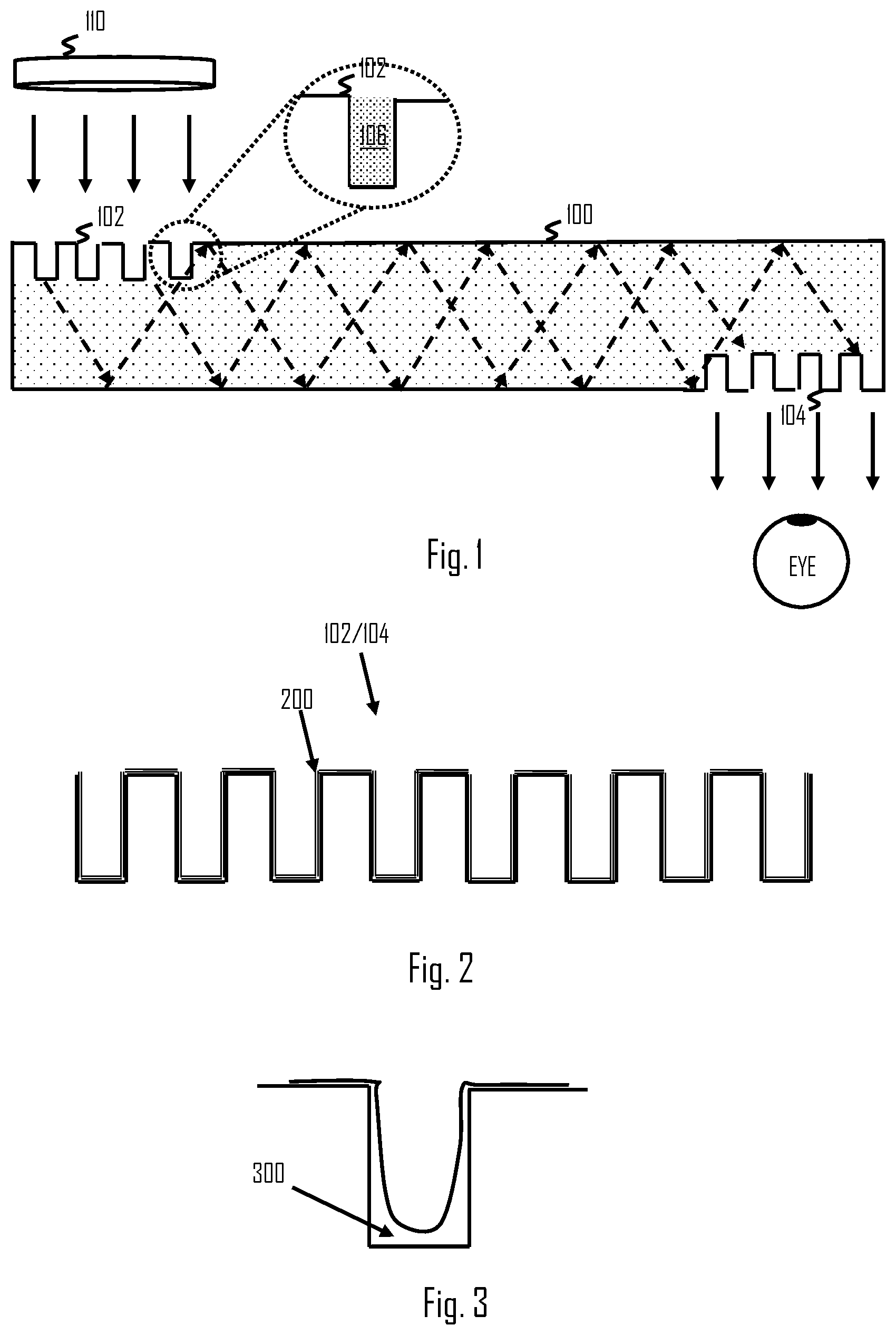 Patent US12360305 — Optical waveguide for augmented reality display — Figure 1