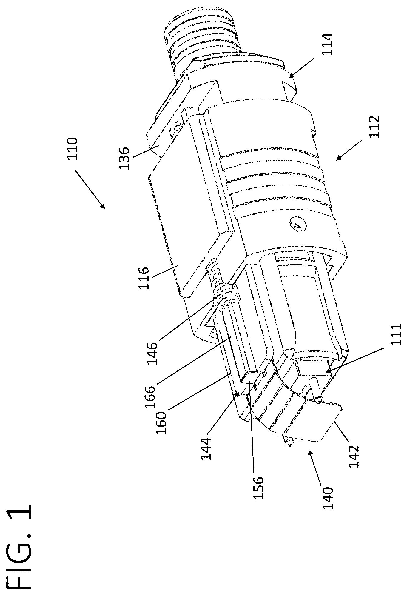 Patent US12360320 — Fiber optic connector — Figure 1