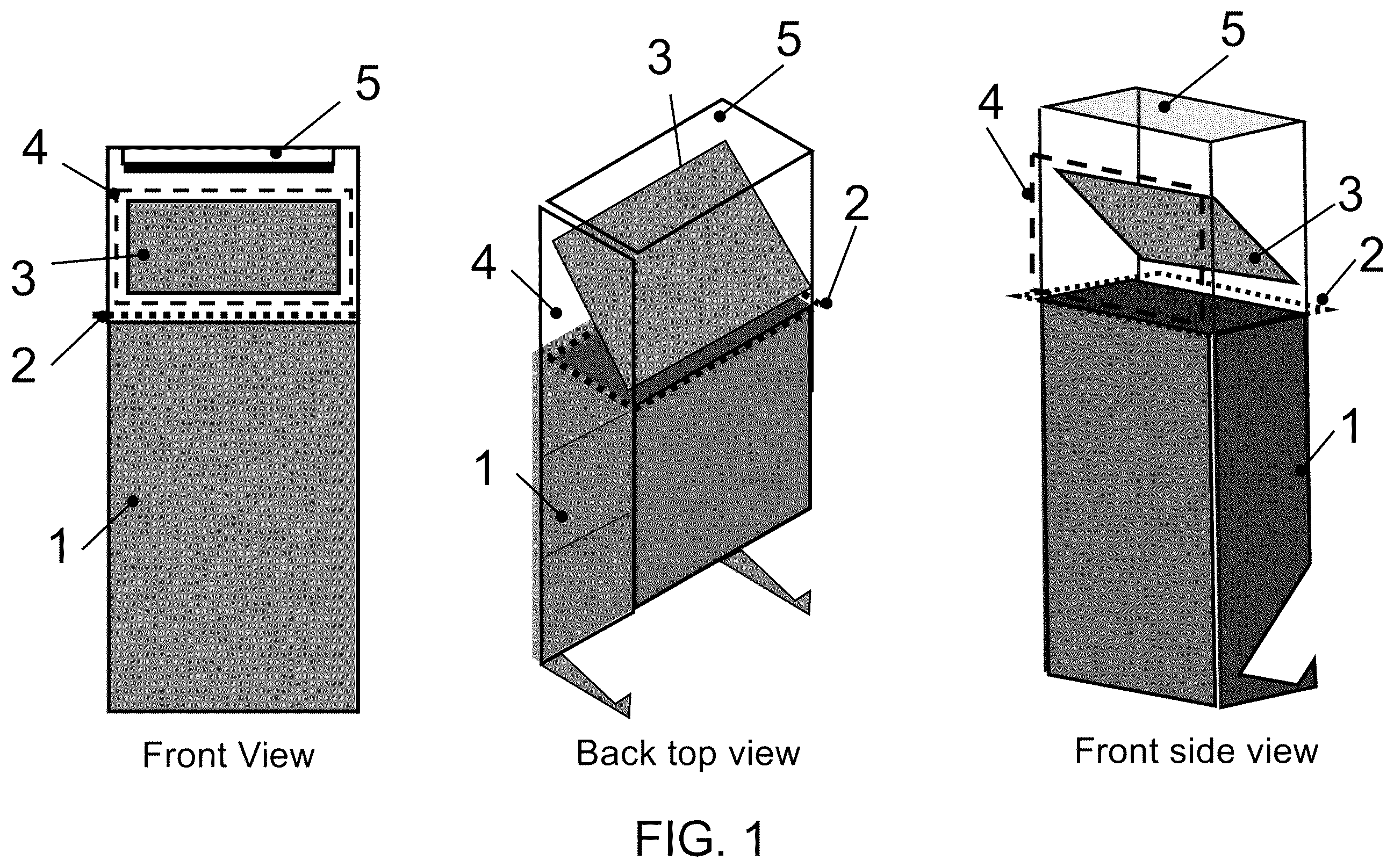 Patent US12360366 — Systems and methods for integrating into a vehicle virtual display systems using field evolving cavities and curved components — Figure 1