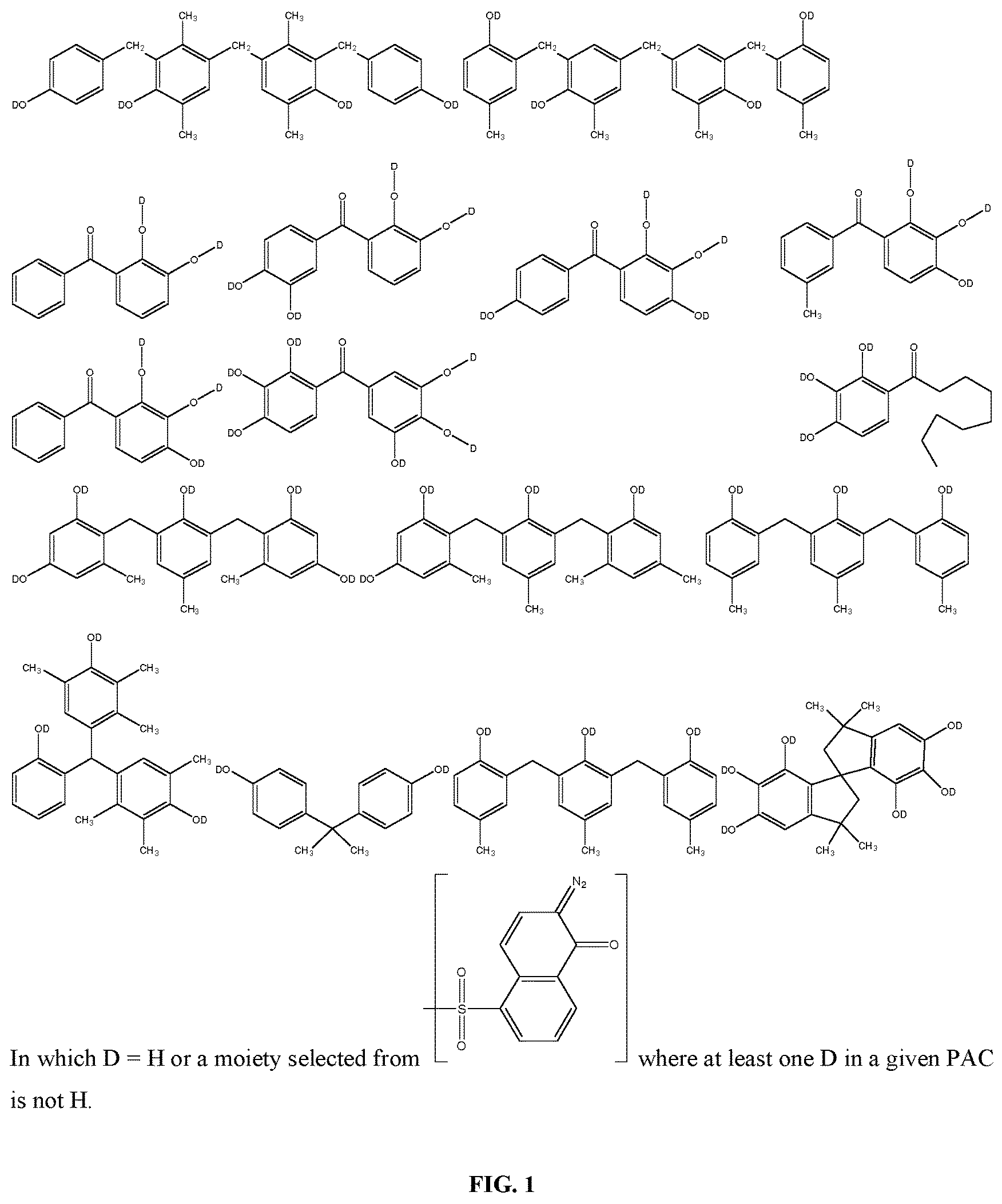 Patent US12360453 — PAG-free positive chemically amplified resist composition and methods of using the same — Figure 1