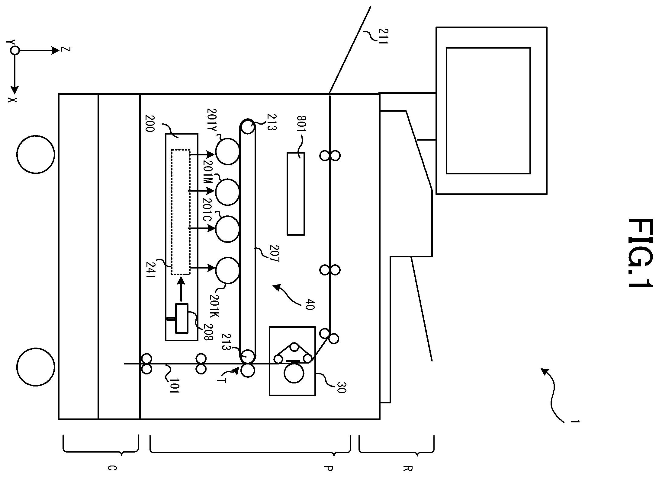 Patent US12360483 — Heater, fixing device, and image forming apparatus — Figure 1