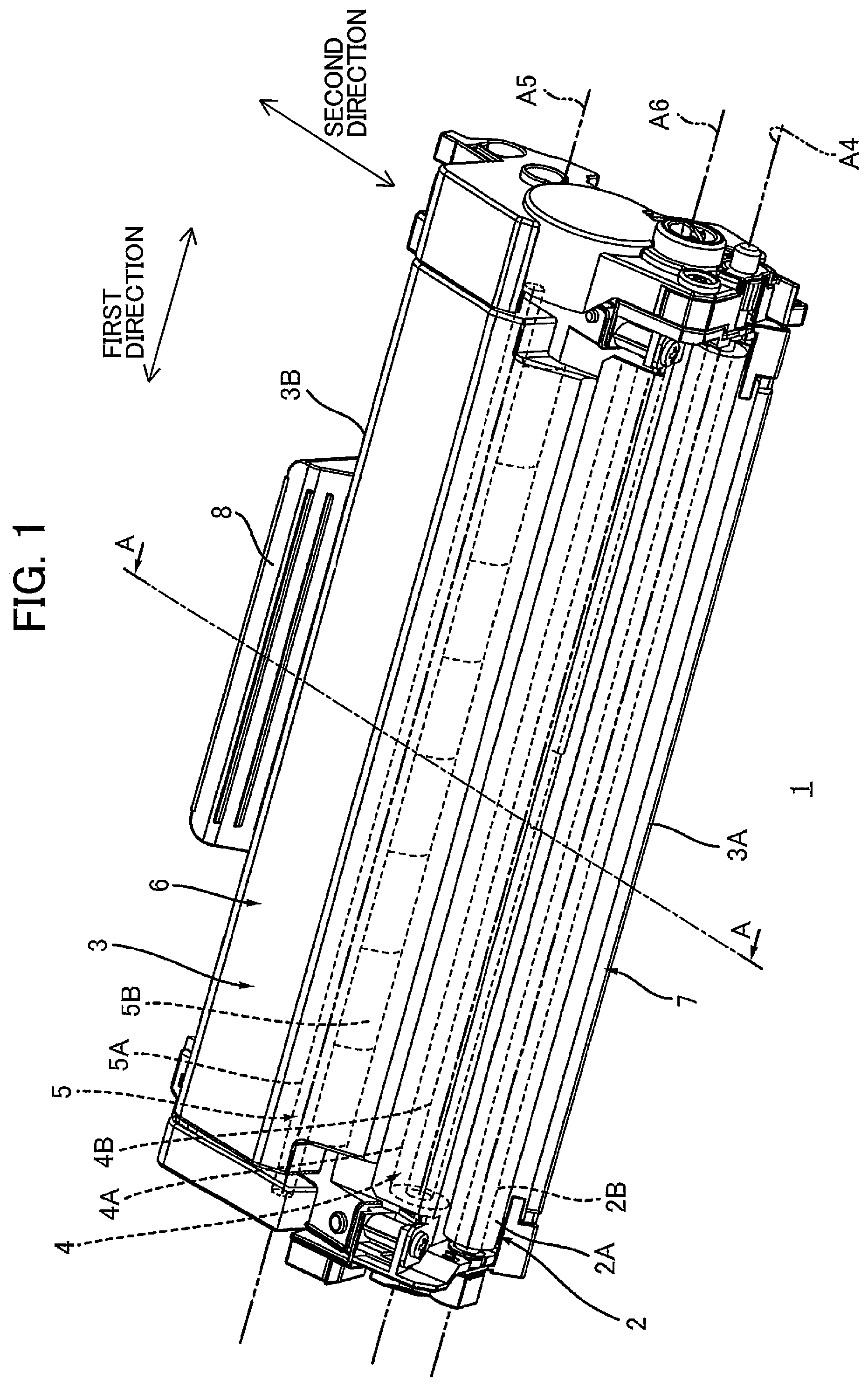 Patent US12360491 — Drum cartridge and developing cartridge capable of suppressing variation in position of electrical contact surface — Figure 1