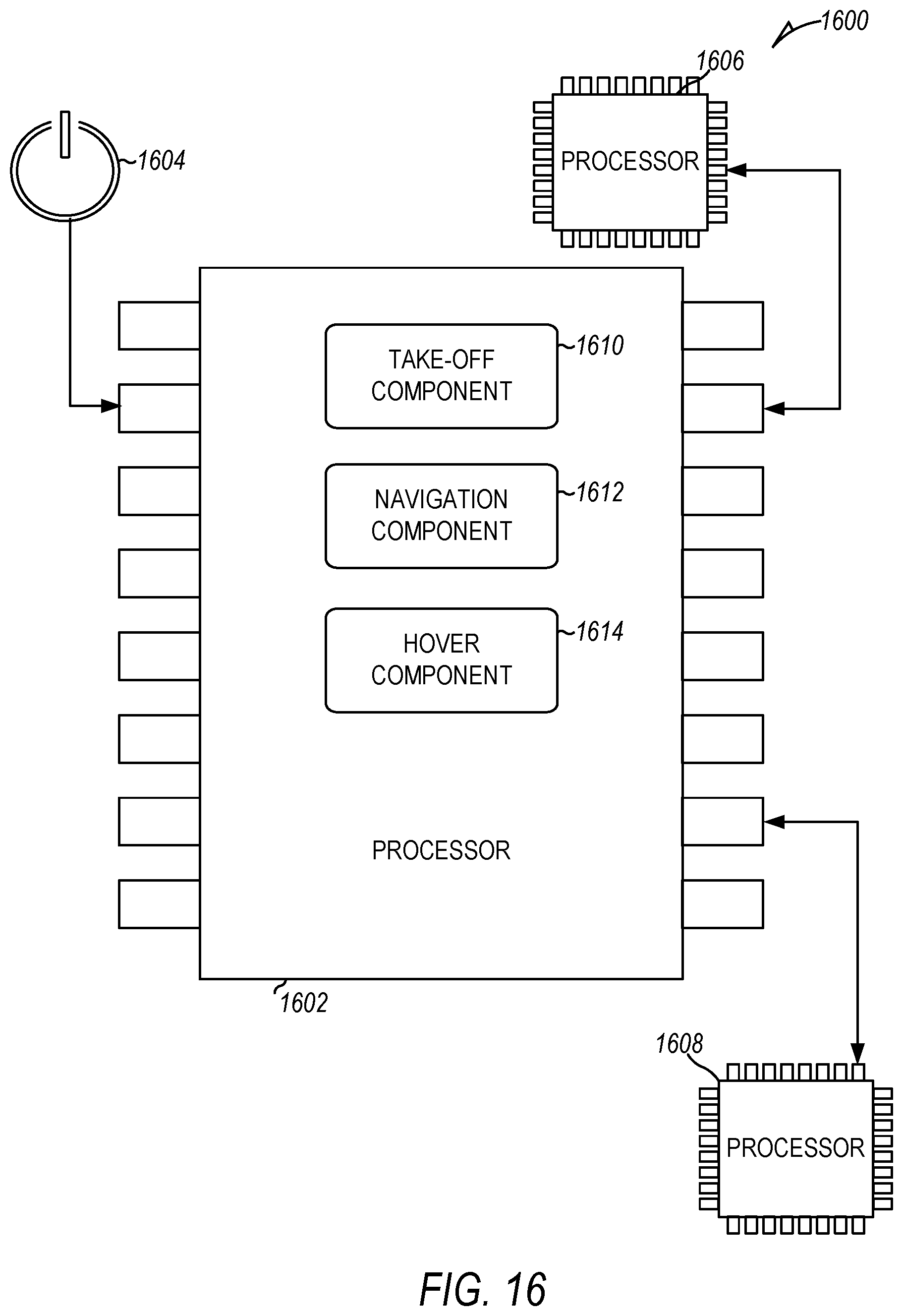 Patent US12360531 Figure 16 – Stabilization and navigation of an autonomous drone