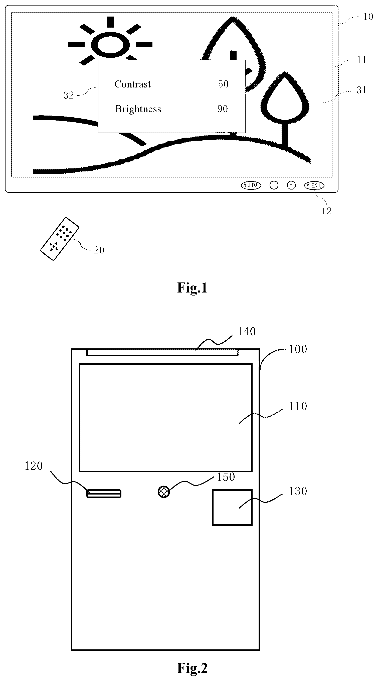 Patent US12360620 — OSD system for public-place-device, and self-service device — Figure 1