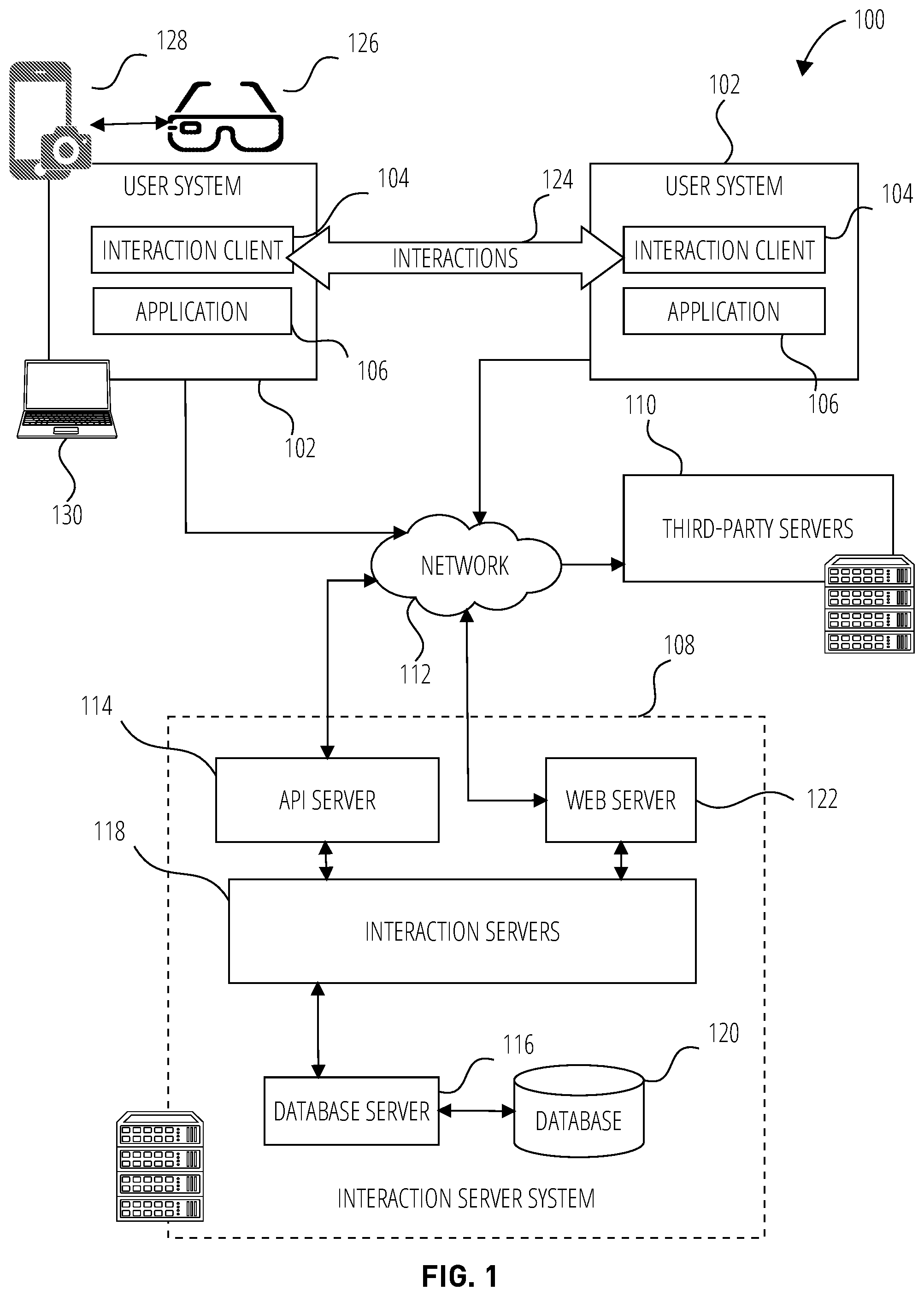 Patent US12360649 — Context cards for media supplementation — Figure 1