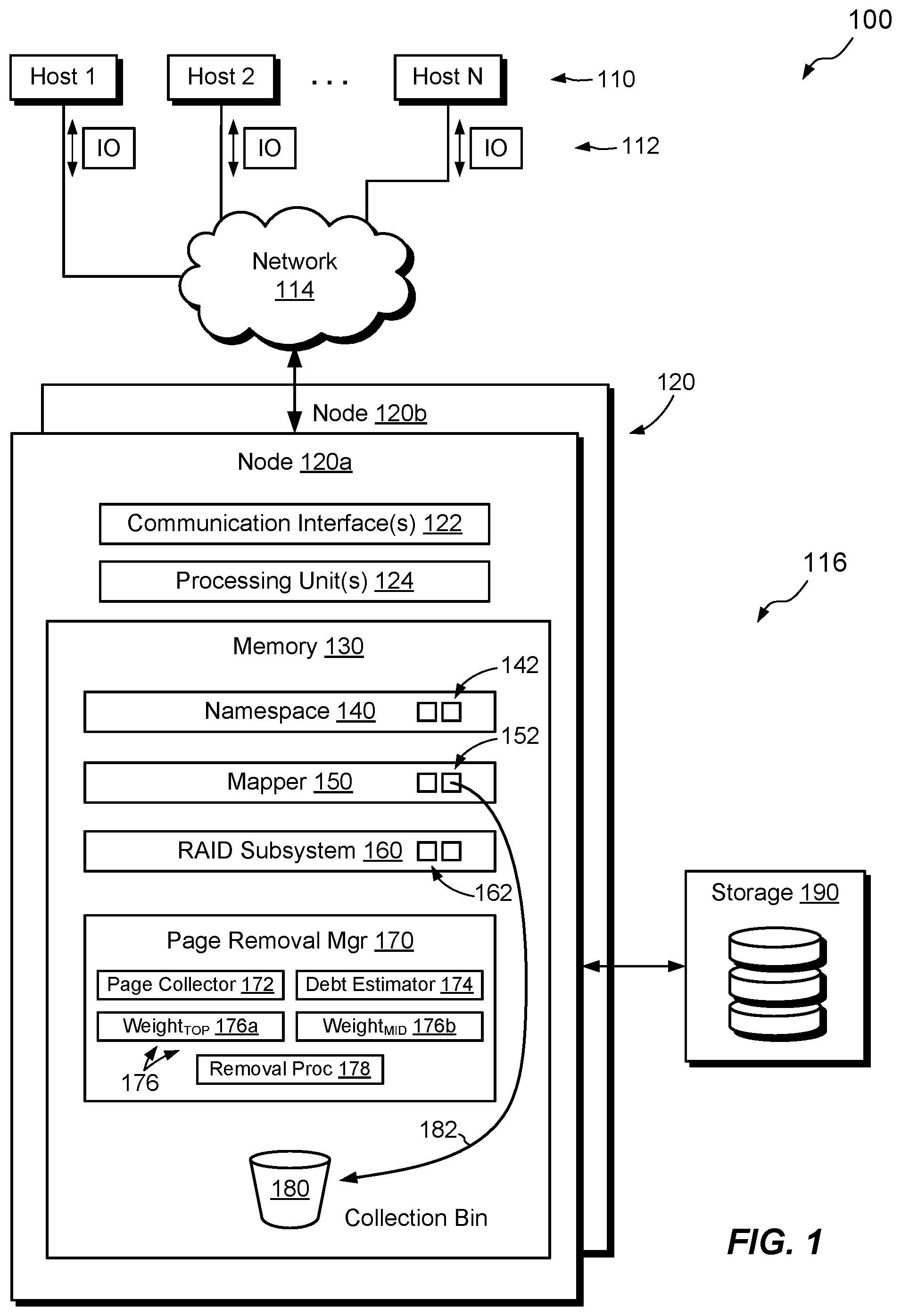 Patent US12360693 Figure 1 – Processing pages marked for deletion