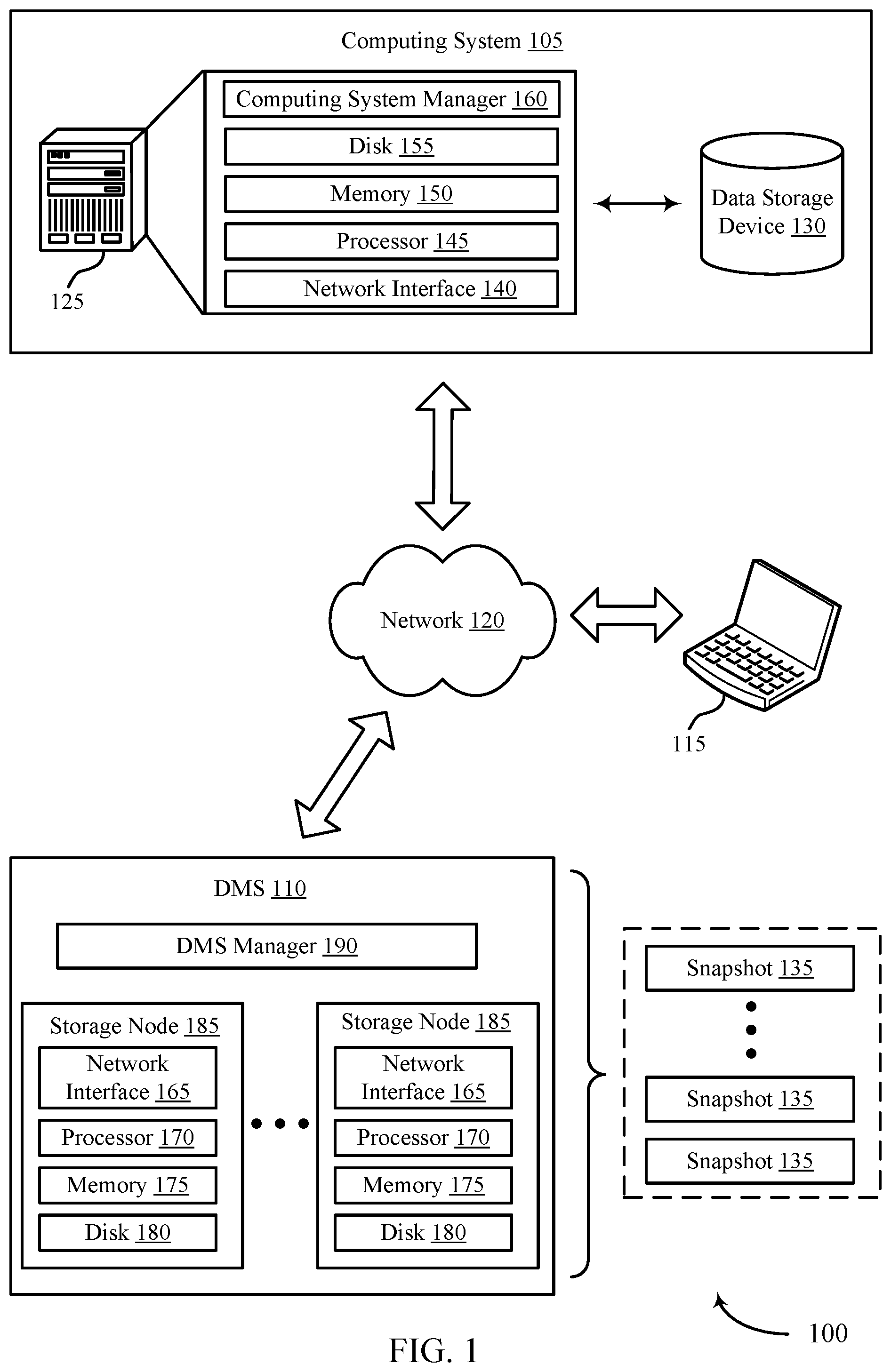 Patent US12361023 — Techniques for source-side metadata enrichment — Figure 1