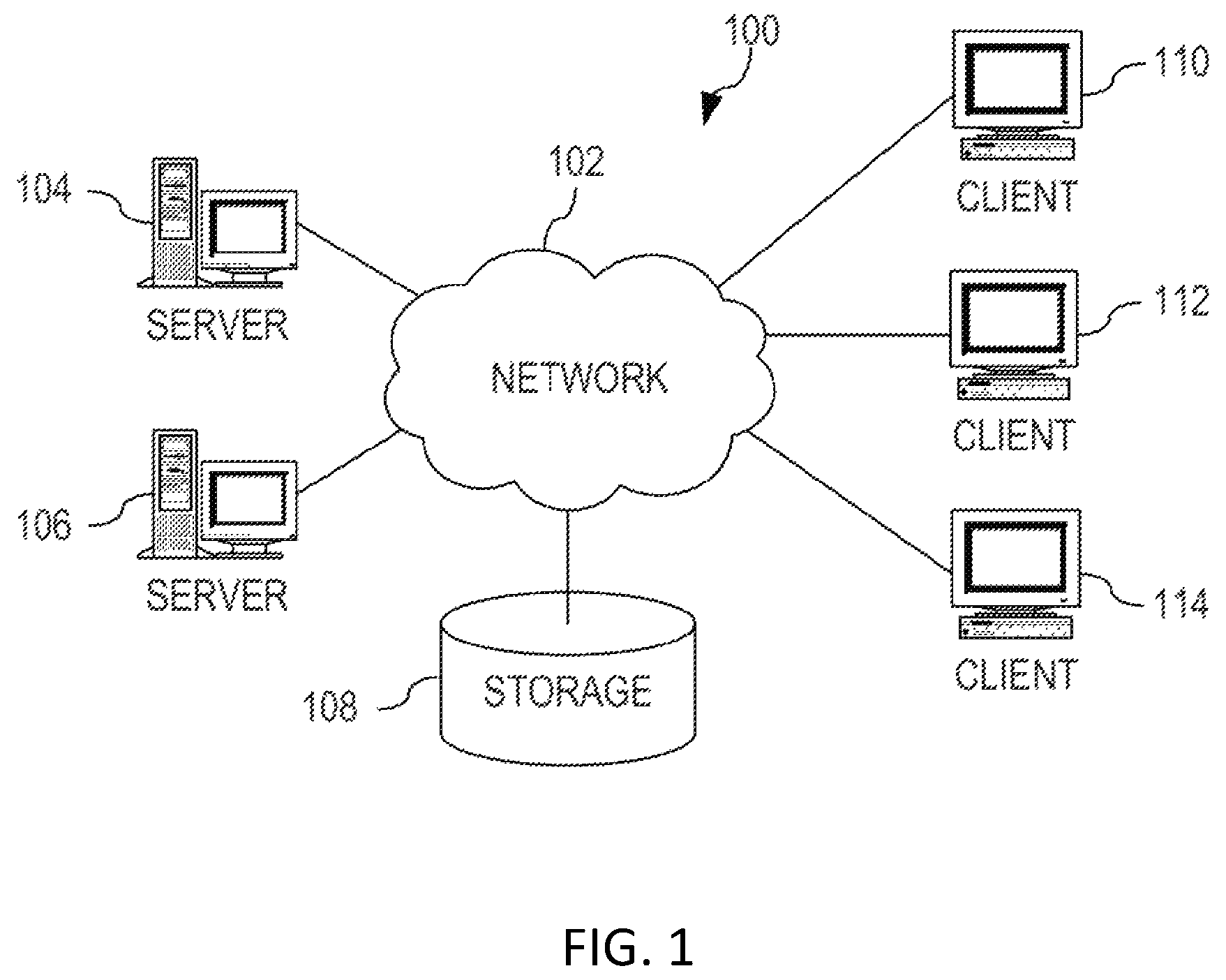 Patent US12361025 — Hierarchical data — Figure 1