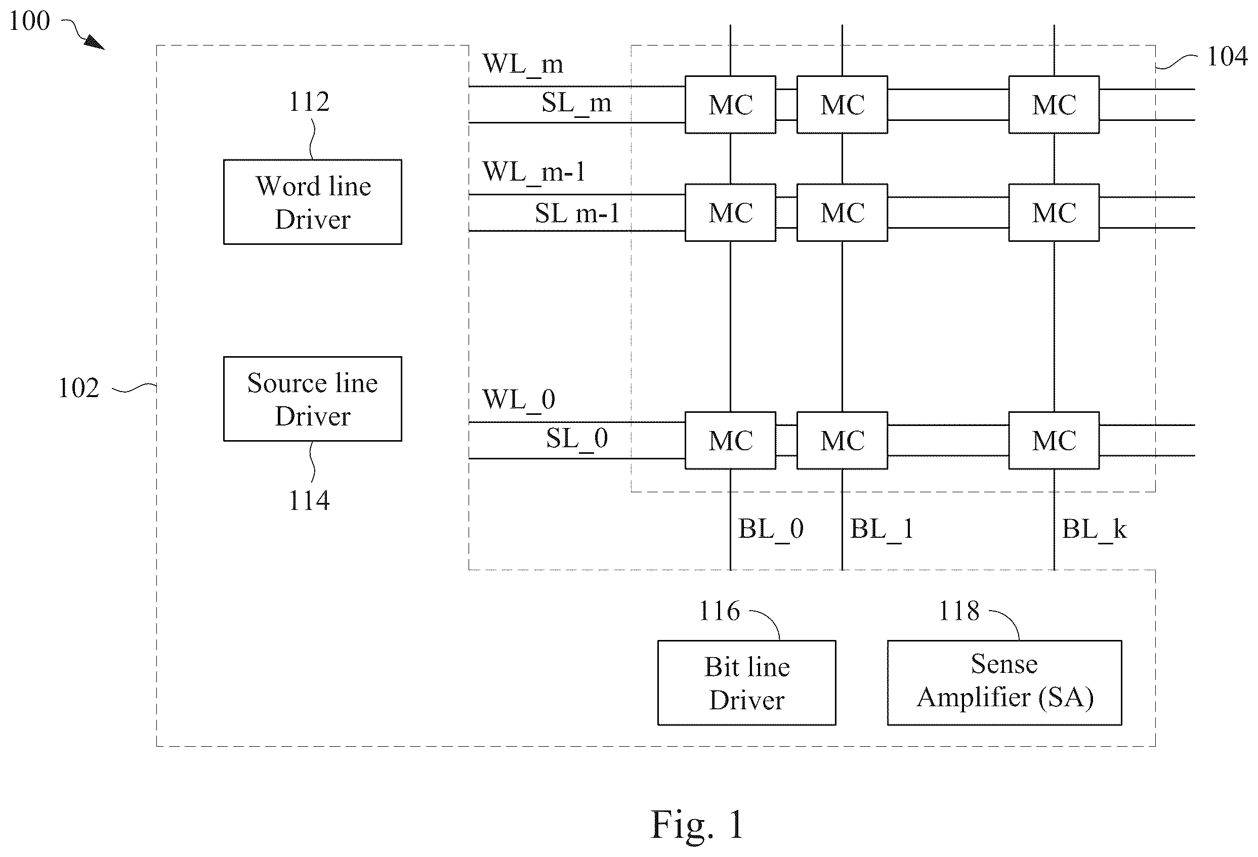 Patent US12361192 — Memory device, integrated circuit device and method — Figure 1