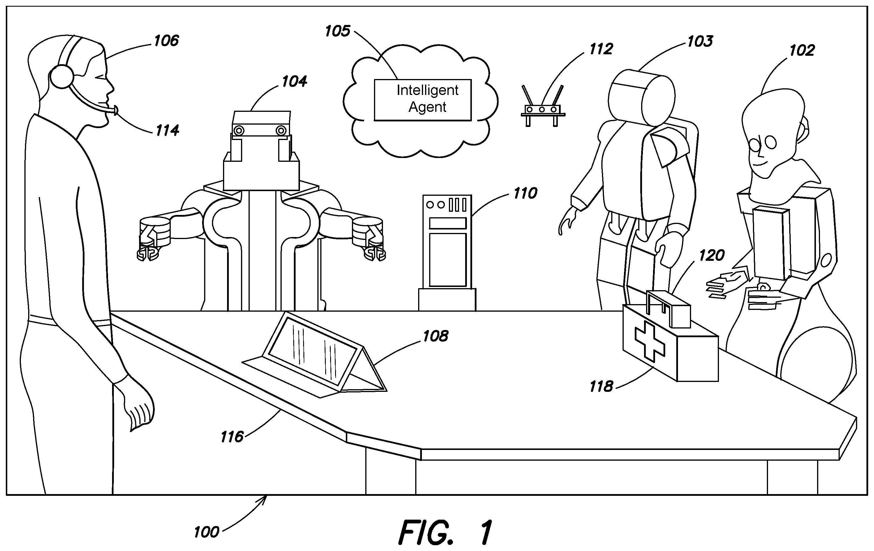 Patent US12361200 — Systems and methods enabling online one-shot learning and generalization by intelligent systems of task-relevant features and transfer to a cohort of intelligent systems — Figure 1