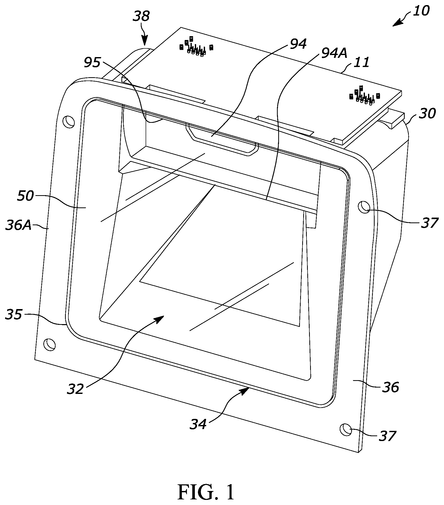Patent US12361238 — Industrial digital barcode reader — Figure 1