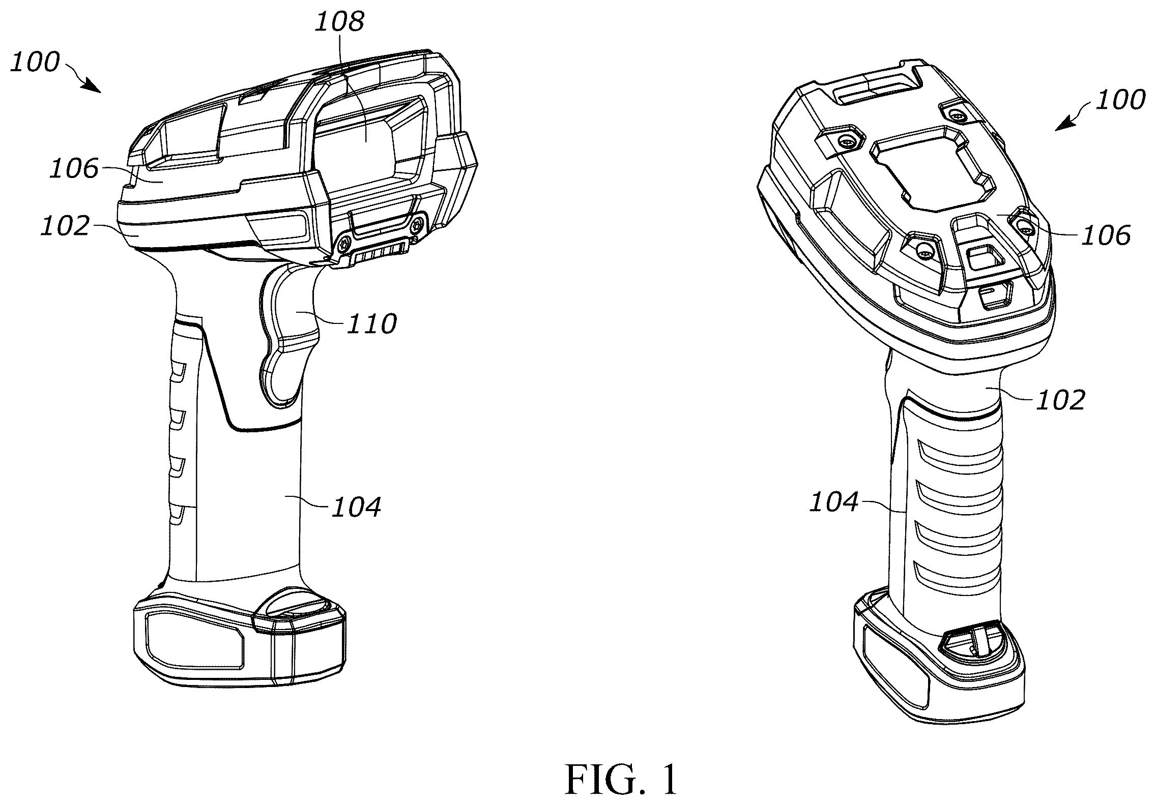 Patent US12361242 — Hybrid fixed focus engine using an auto-focus engine with ranging — Figure 1