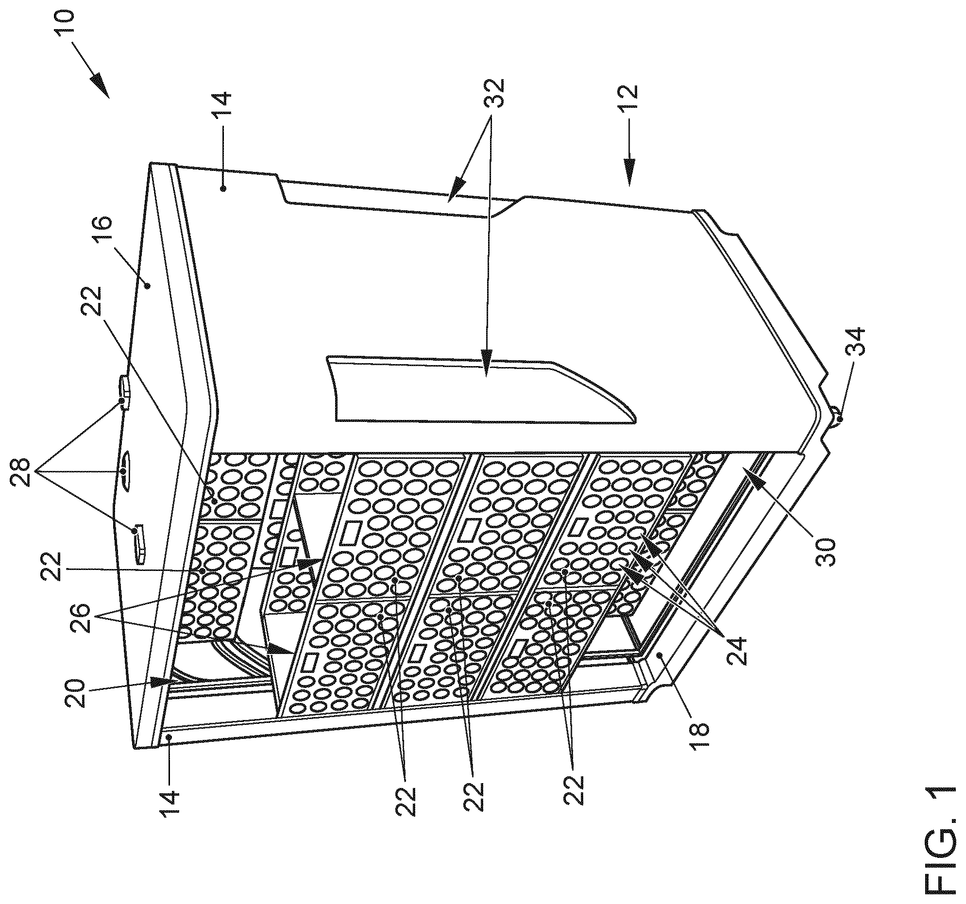 Patent US12361365 — Logistics system for shipping items by means of a vehicle, method for operating a logistics system, and vehicle — Figure 1