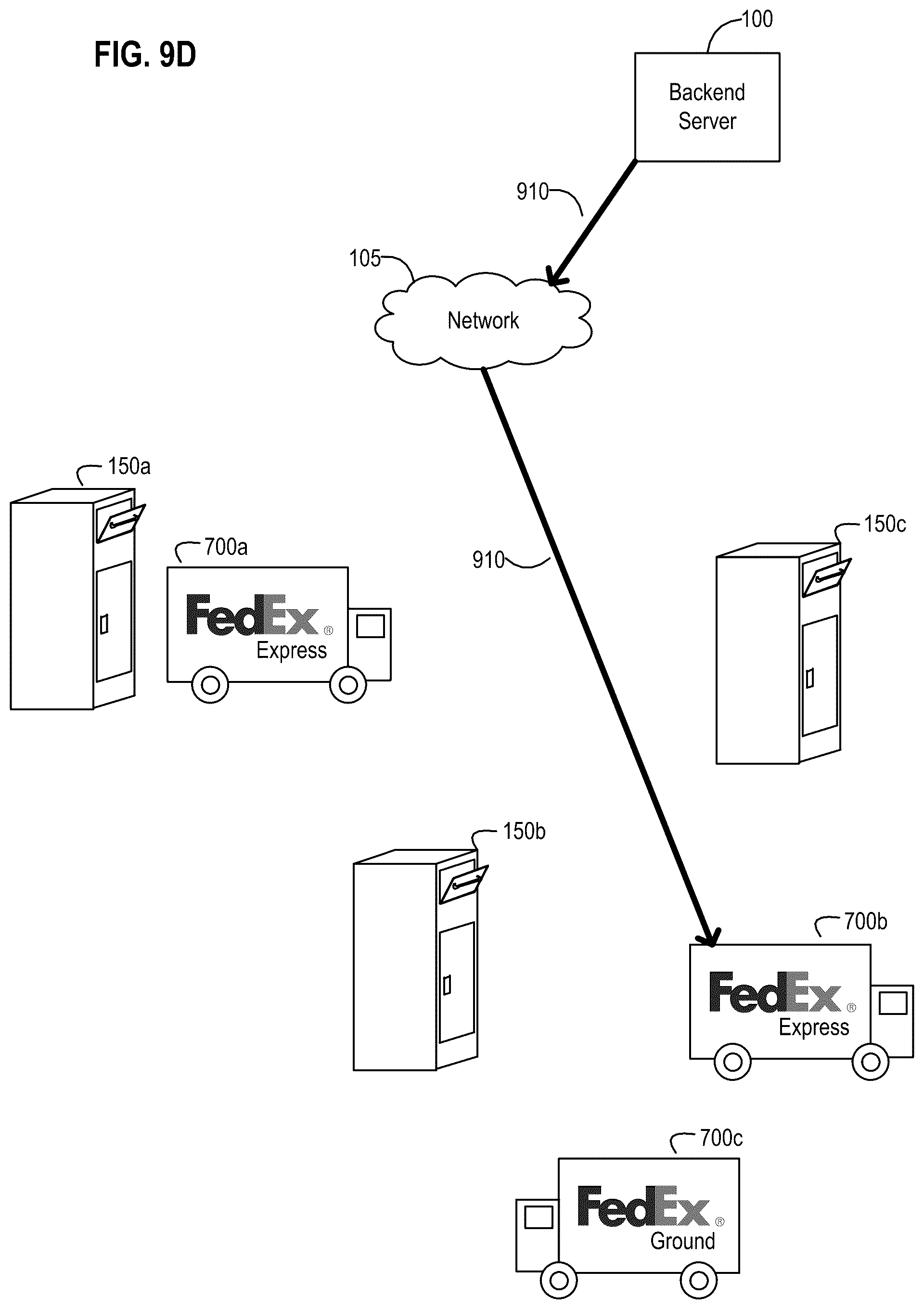 Patent US12361370 Figure 12 – Systems, apparatus and methods involving an enhanced connected node-based logistics receptacle and methods of operating the same