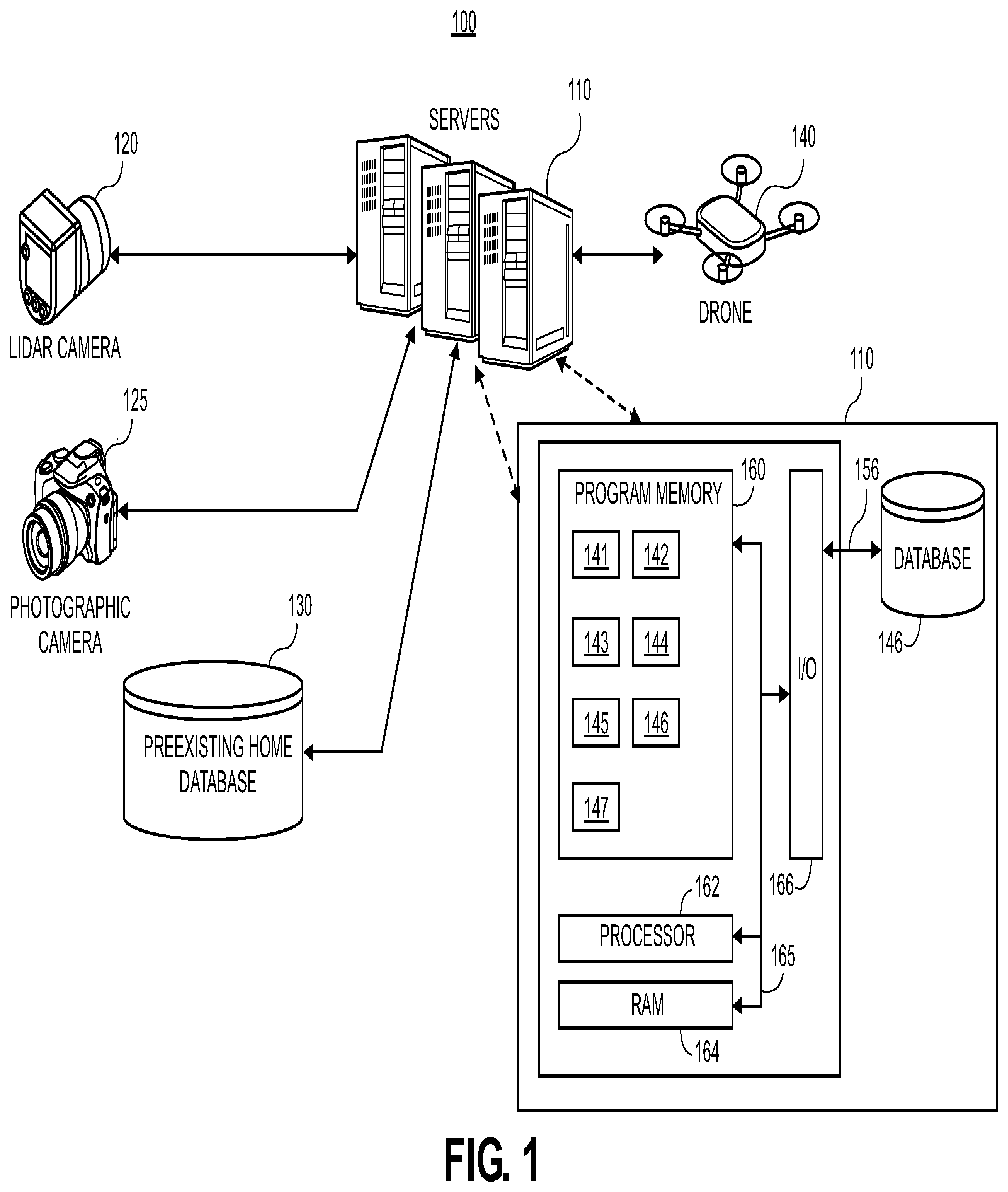 Patent US12361376 — Systems and methods for commercial inventory mapping including determining if goods are still available — Figure 1