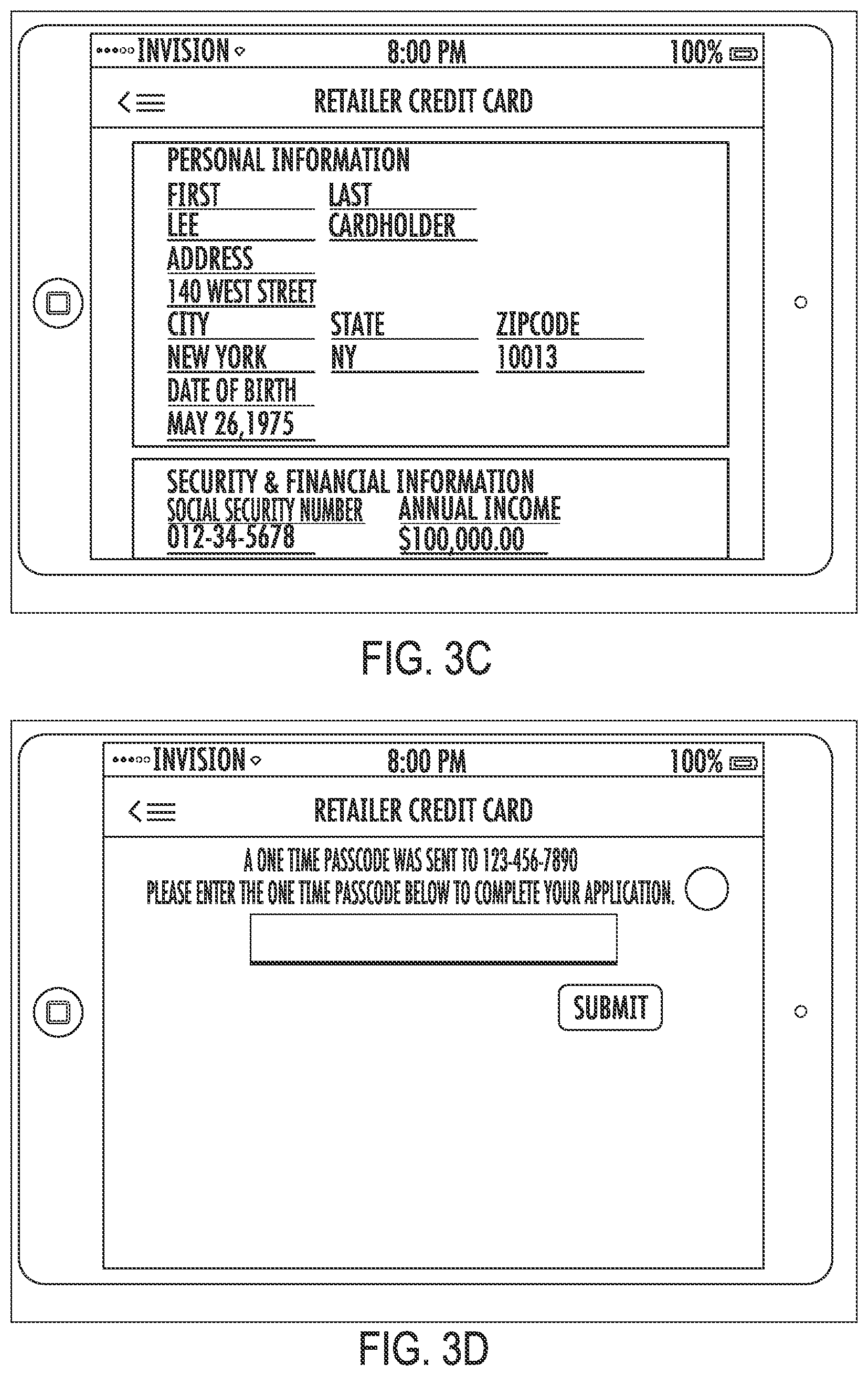 Patent US12361407 Figure 4 – Retailer card instant approval and provisioning
