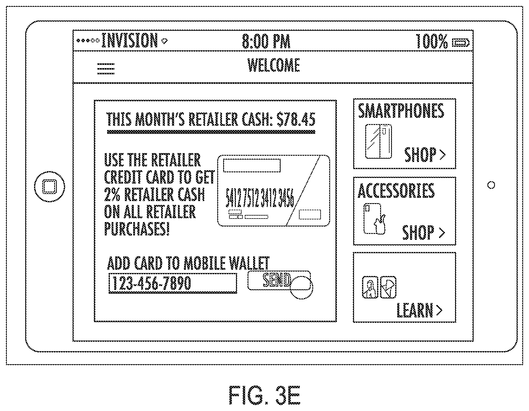 Patent US12361407 Figure 5 – Retailer card instant approval and provisioning