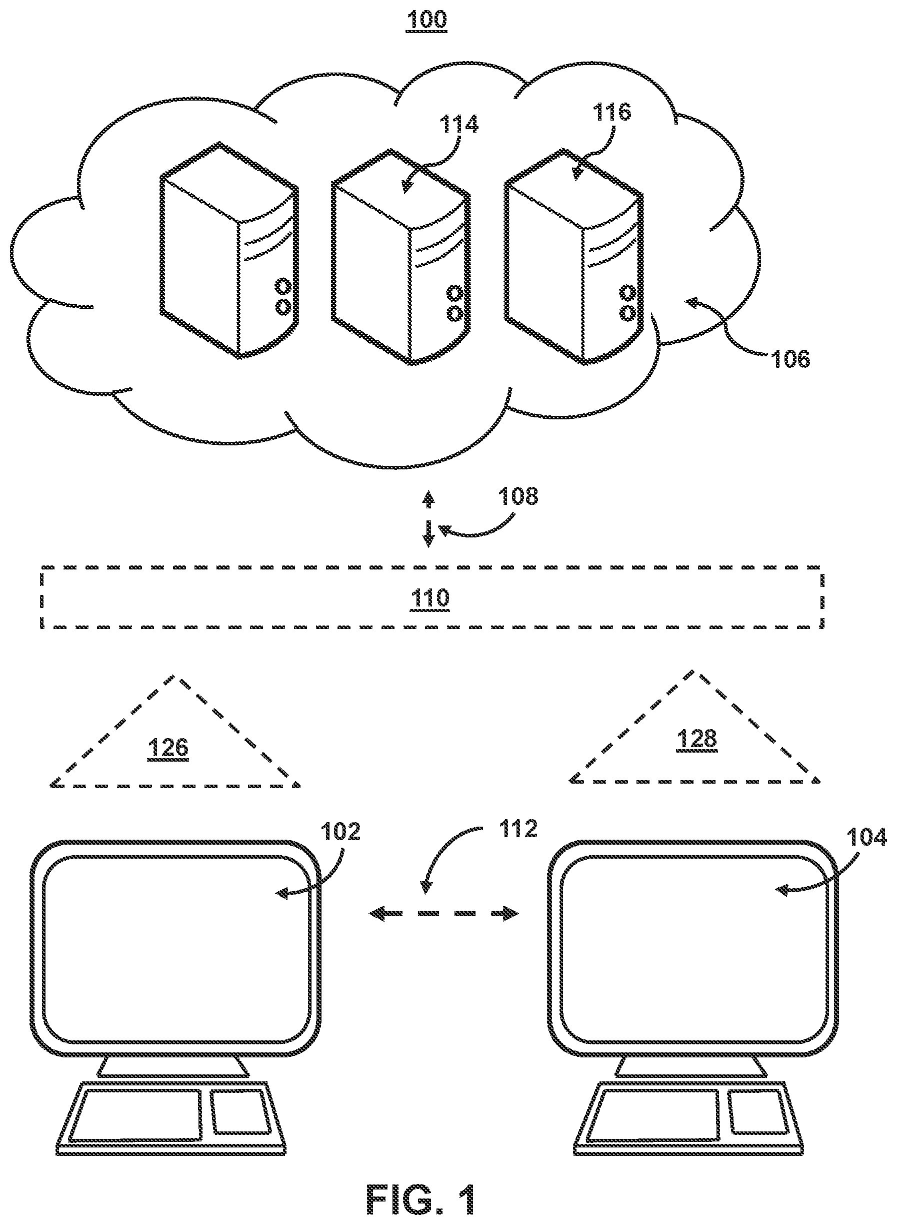 Patent US12361431 — Systems and methods for remotely retrieving sensitive data in cloud computing systems featuring shared data repositories — Figure 1