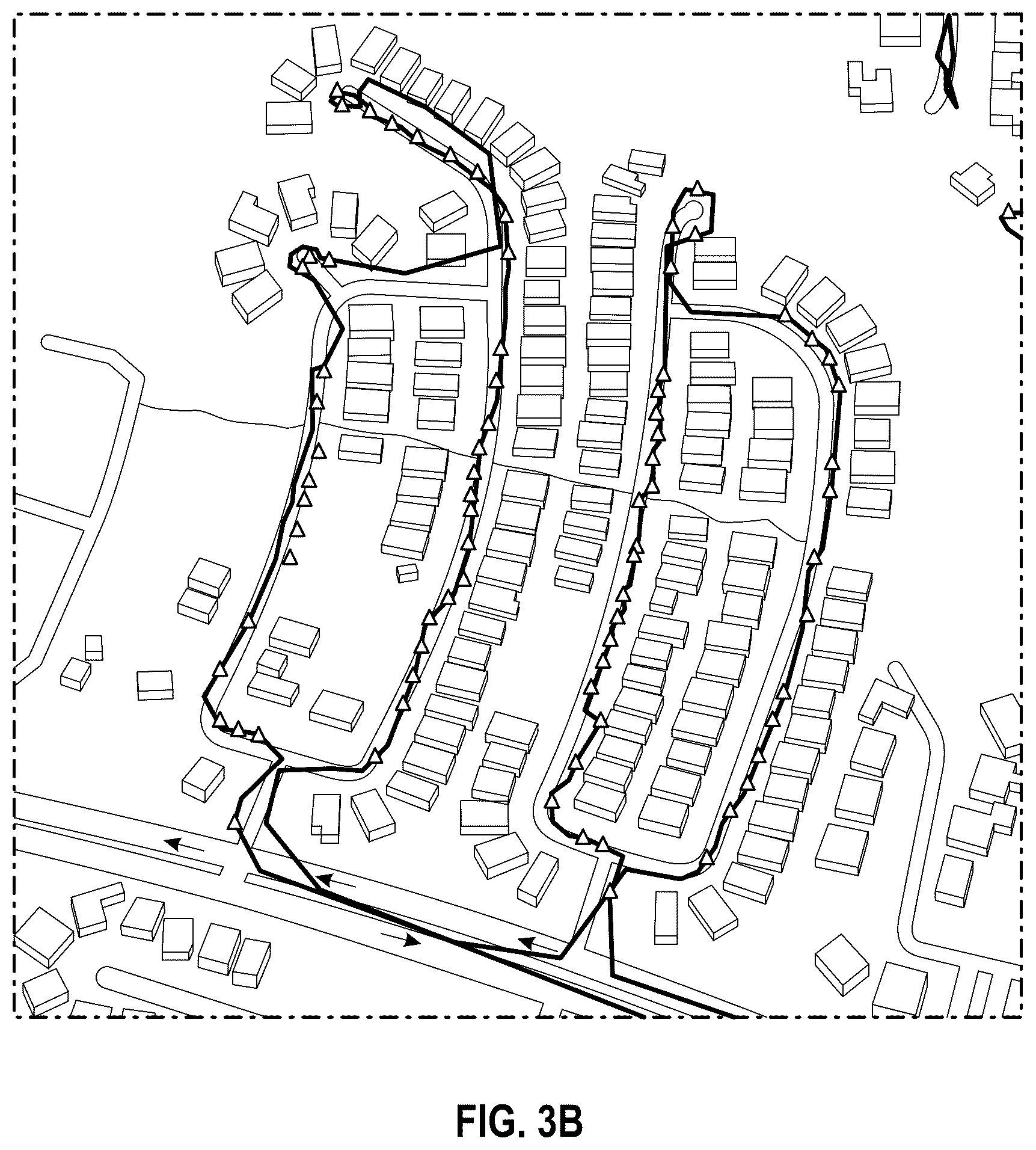 Patent US12361432 Figure 5 – System and method for customer and/or container discovery based on GPS drive path analysis for a waste / recycling service vehicle