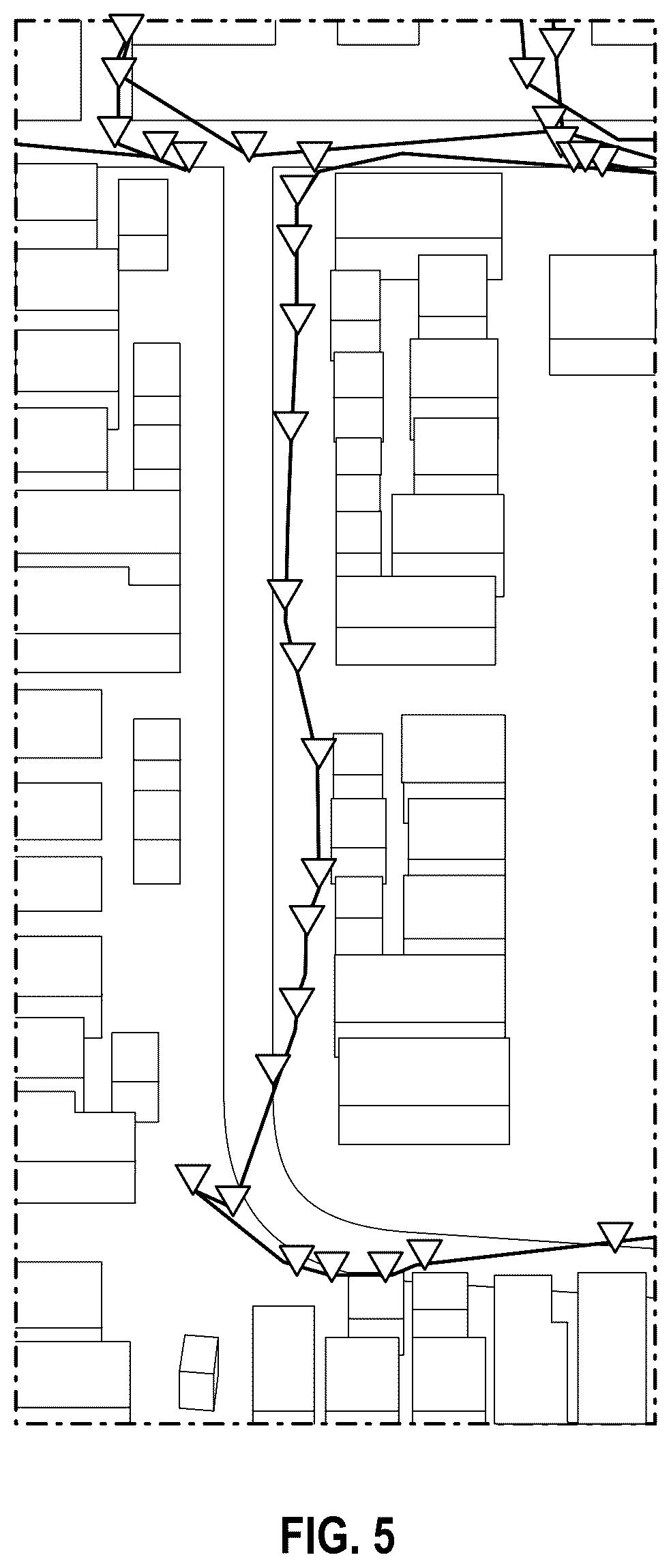 Patent US12361432 Figure 7 – System and method for customer and/or container discovery based on GPS drive path analysis for a waste / recycling service vehicle