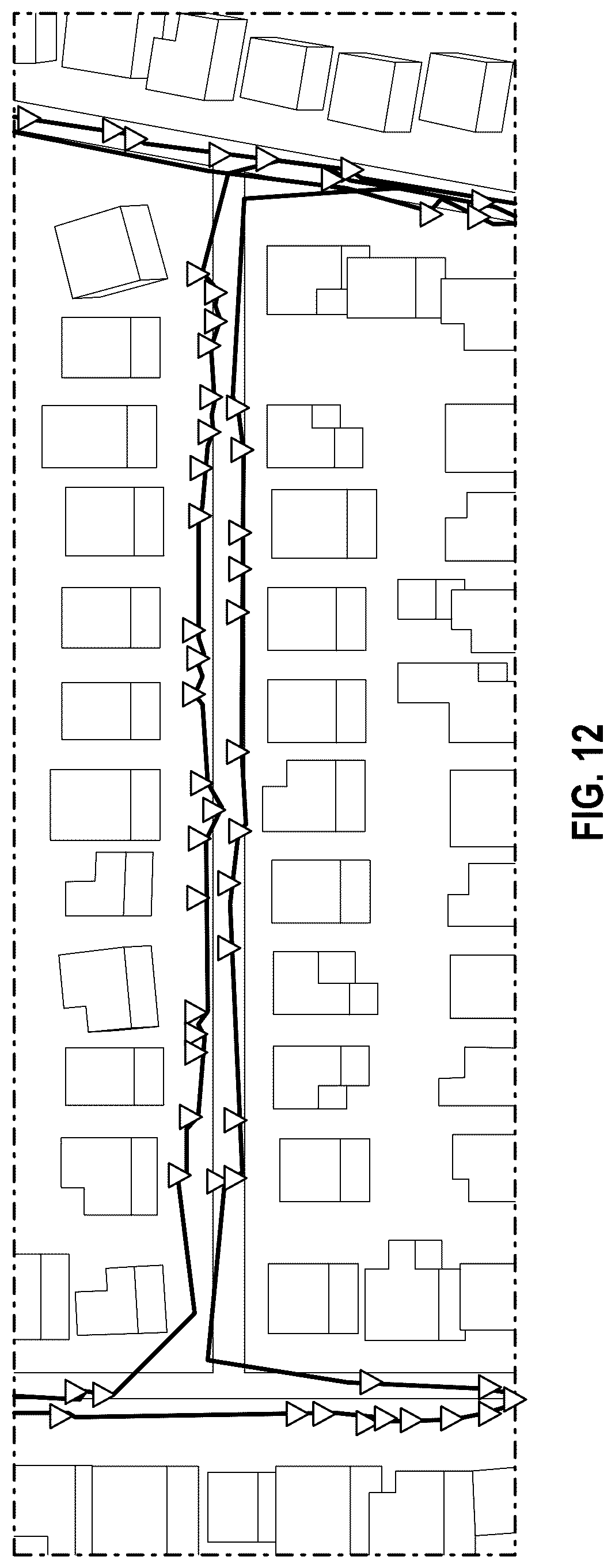 Patent US12361432 Figure 14 – System and method for customer and/or container discovery based on GPS drive path analysis for a waste / recycling service vehicle