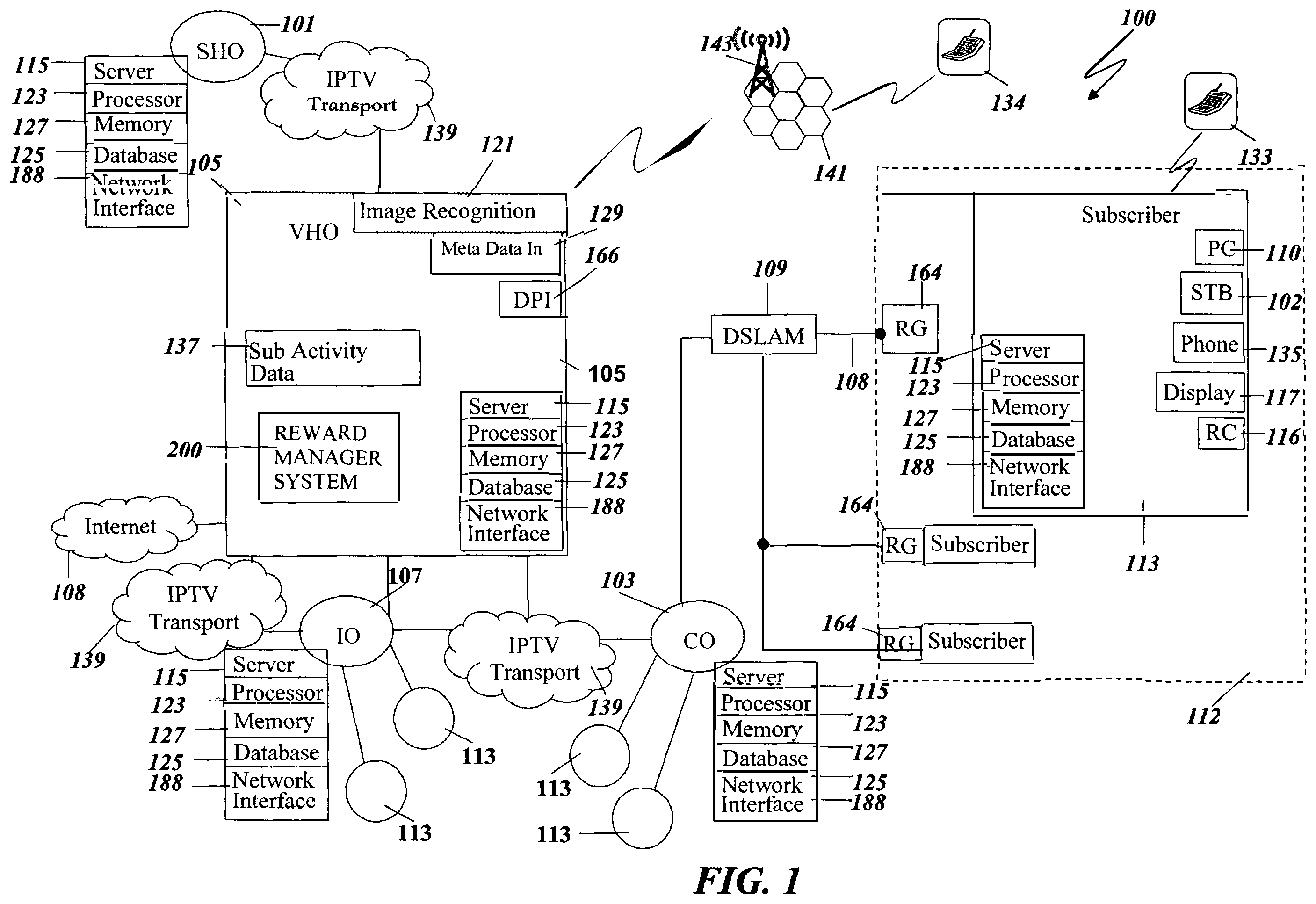 Patent US12361437 — System and method for sending data to end user data delivery vehicles — Figure 1