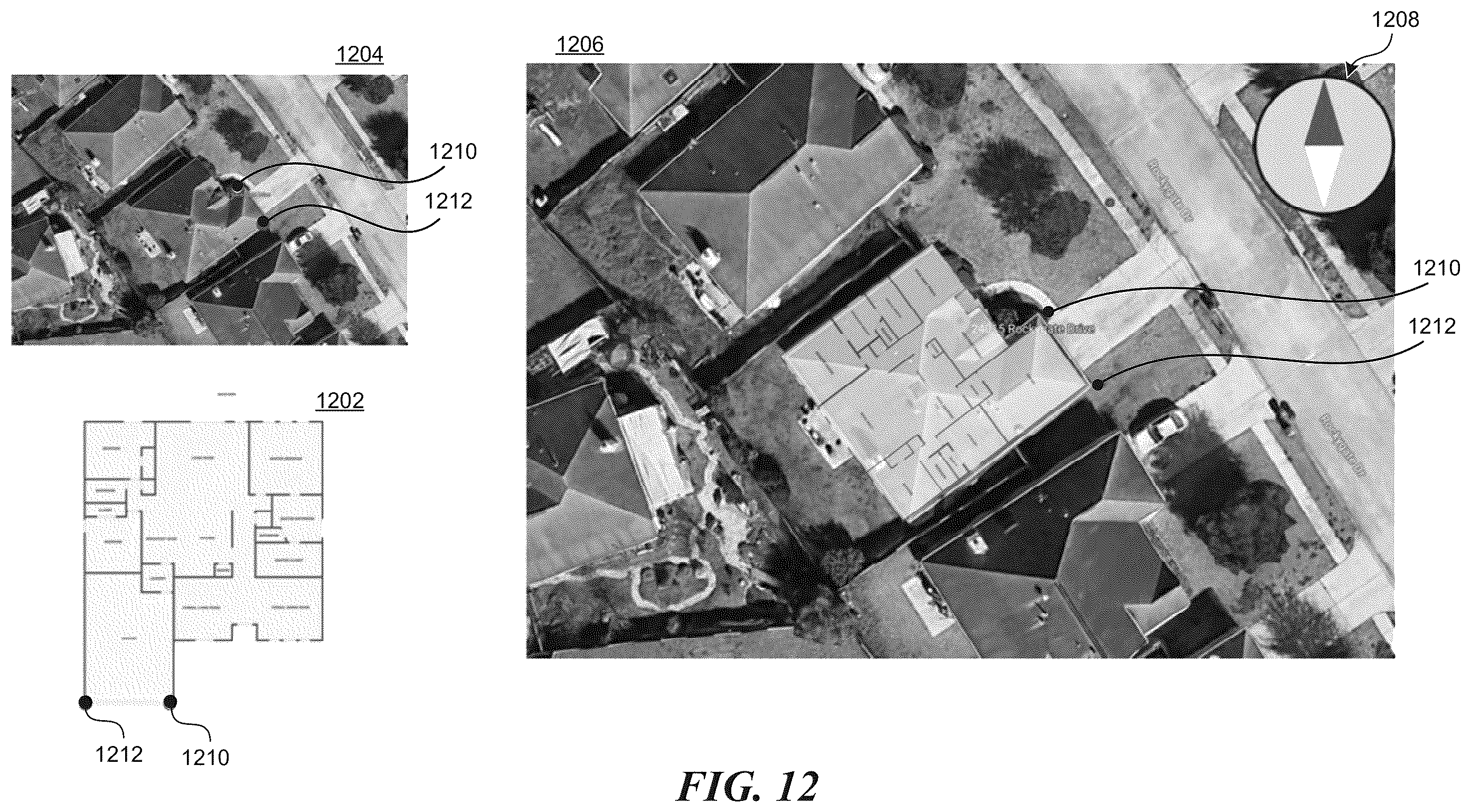 Patent US12361454 Figure 12 – Home valuation using identified exterior and interior features systems and methods