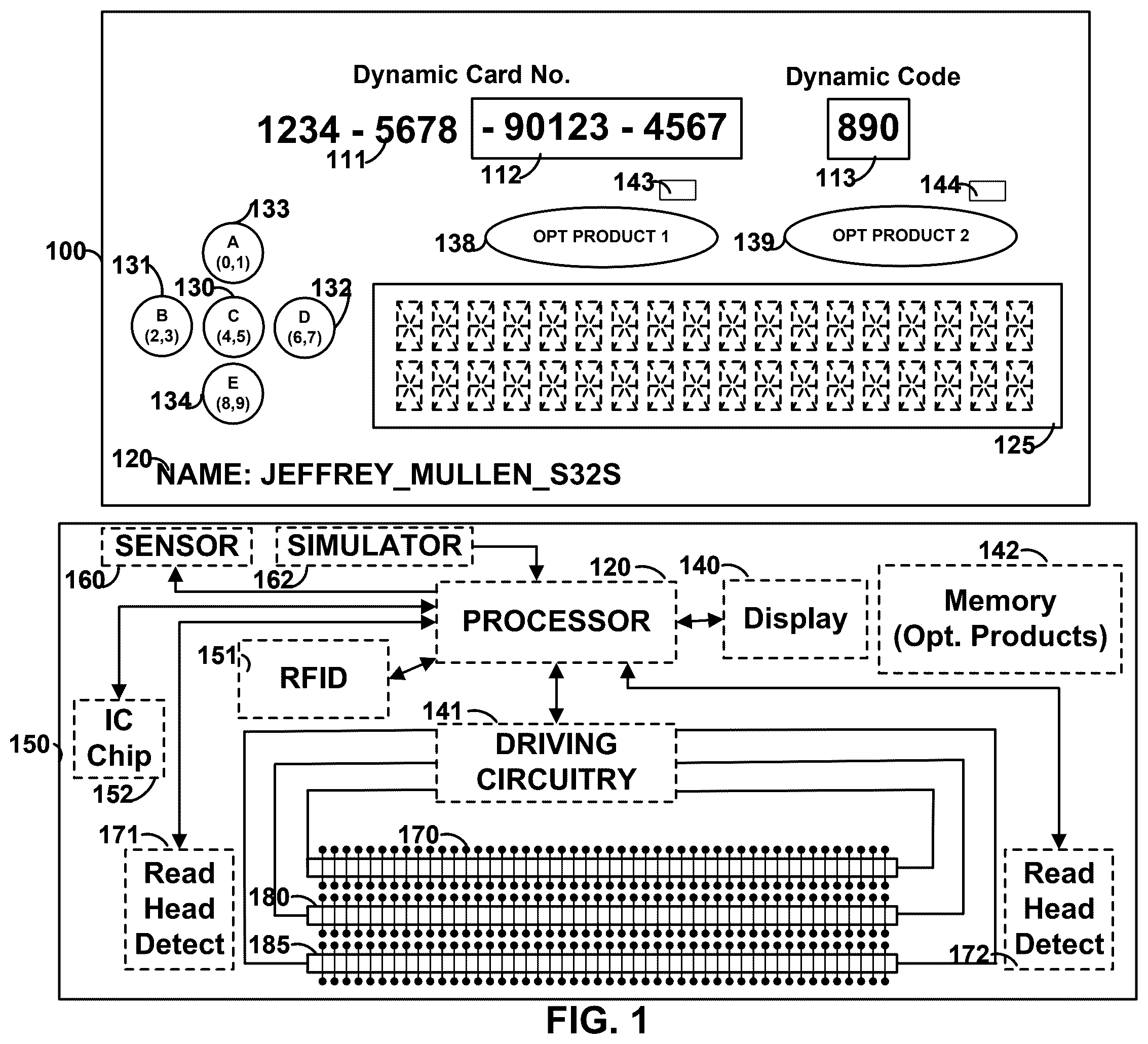 Patent US12361463 — Powered cards and devices designed, programmed, and deployed from a kiosk — Figure 1