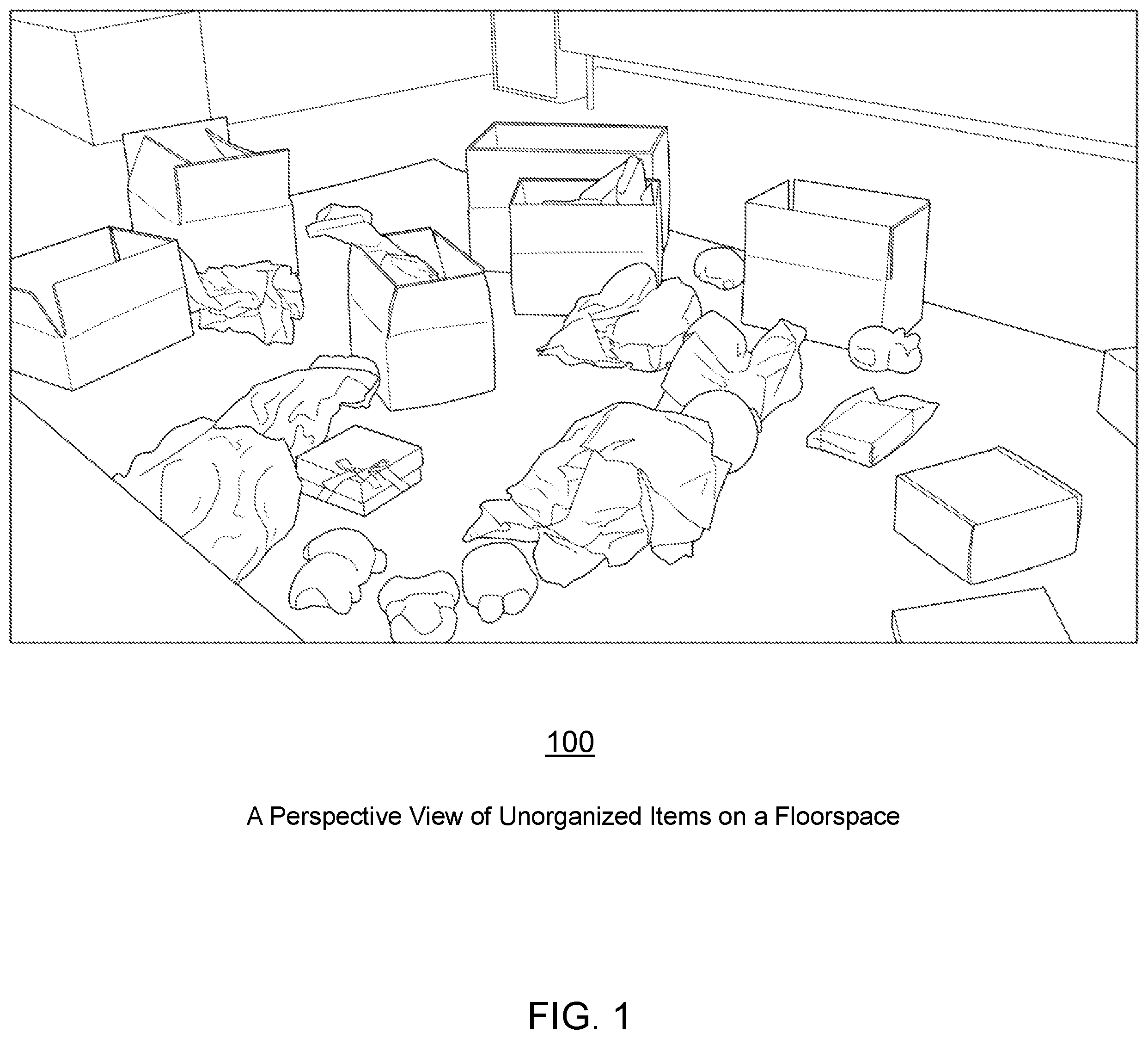 Patent US12361465 — Automated recognition, registration, and tracking of user items and intelligent machine valuation of user items based on peer interests in an augmented-reality or mixed-reality environment — Figure 1