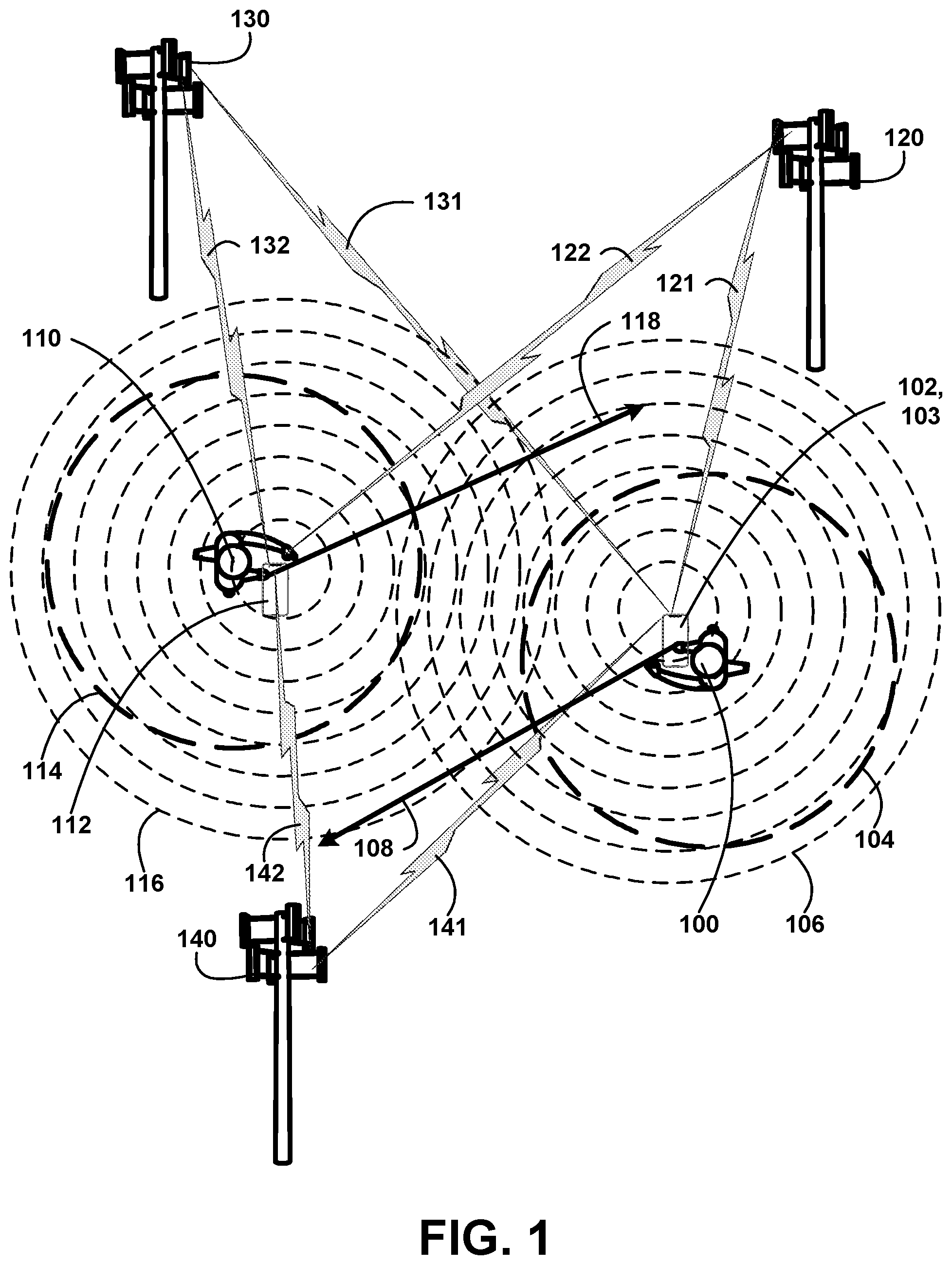 Patent US12361505 Figure 1 – Aerial drone navigation system with lidar mapping