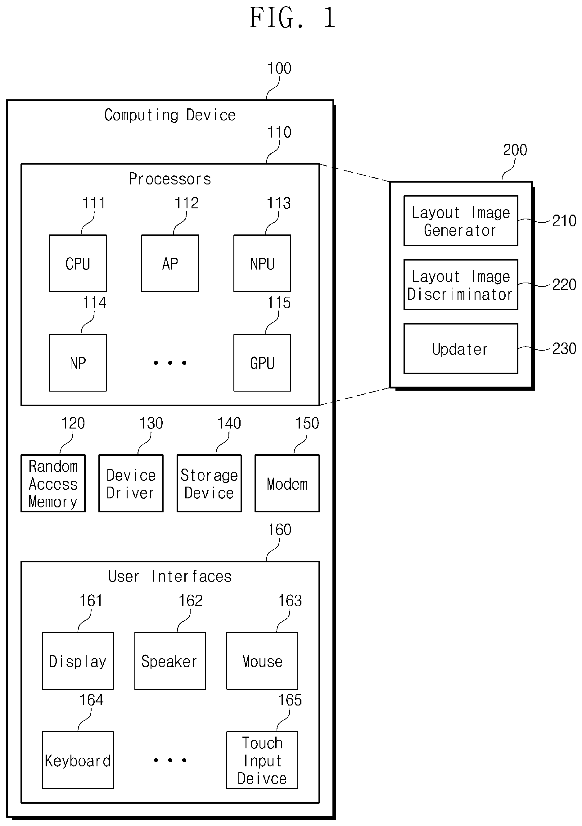 Patent US12361537 — Electronic device including processor executing defect detection module, operating method of electronic device, and method for fabricating semiconductor integrated circuit — Figure 1