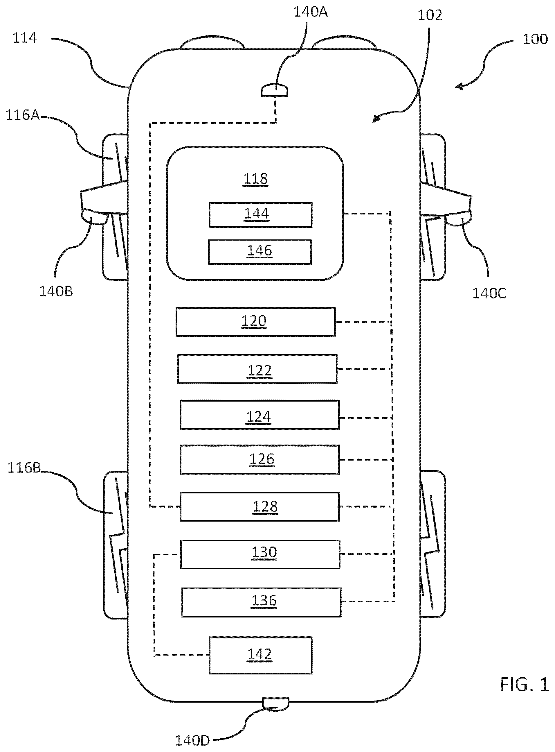 Patent US12361572 — System and method of automatic image view alignment for camera-based road condition detection on a vehicle — Figure 1