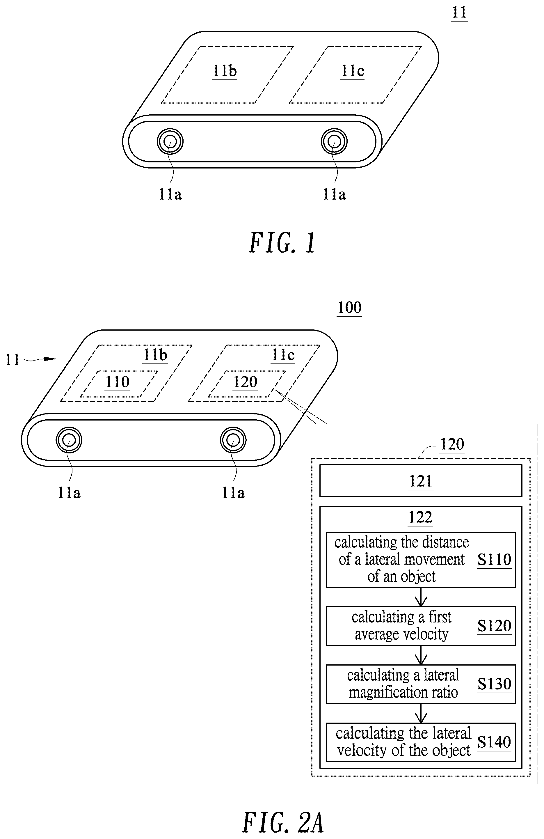 Patent US12361574 Figure 1 – Depth camera capable of measuring the oblique velocity of an object
