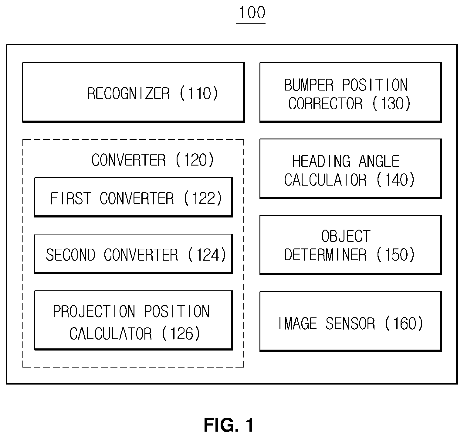 Patent US12361587 — Vehicle and vehicle position calculation method — Figure 1