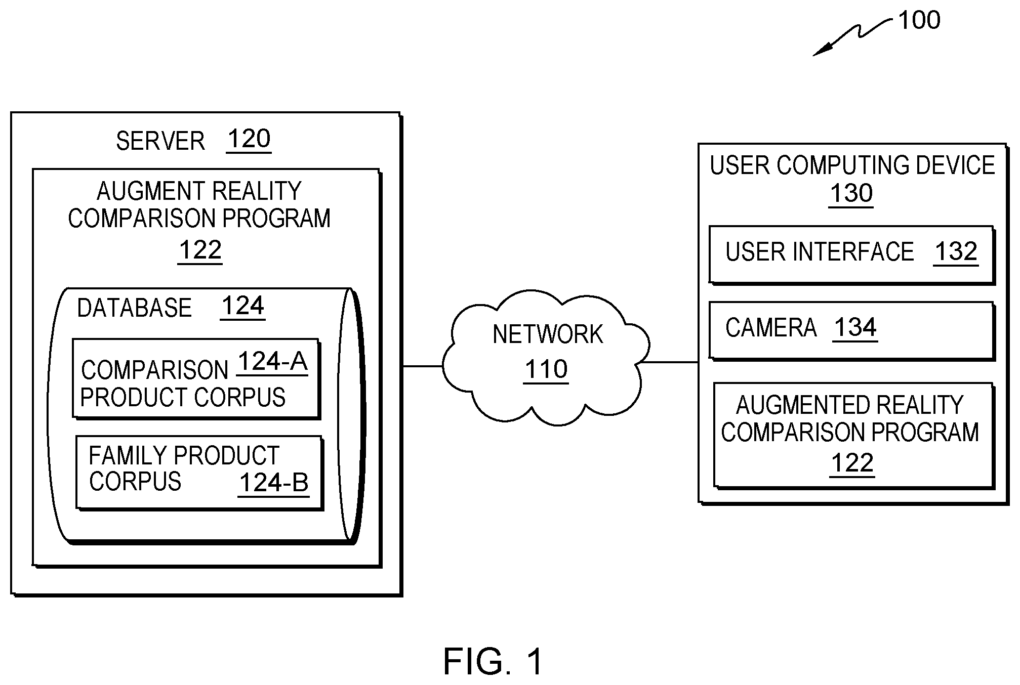 Patent US12361602 — Augmented reality overlay of feature and versioning improvement — Figure 1