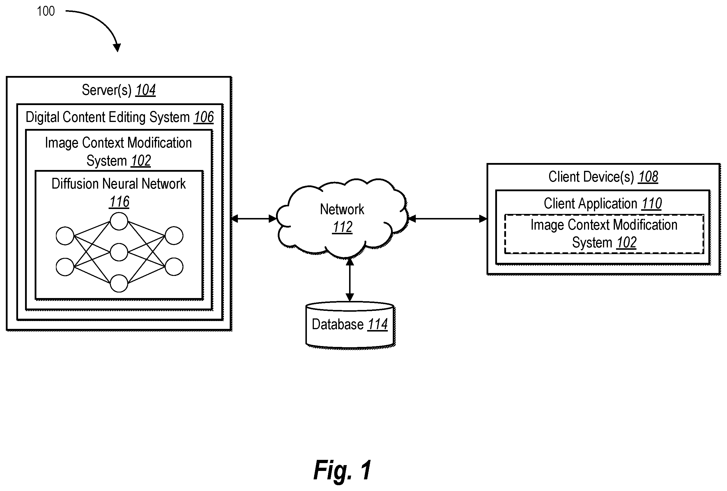 Patent US12361607 — Generating digital images in new contexts while preserving color and composition using diffusion neural networks — Figure 1