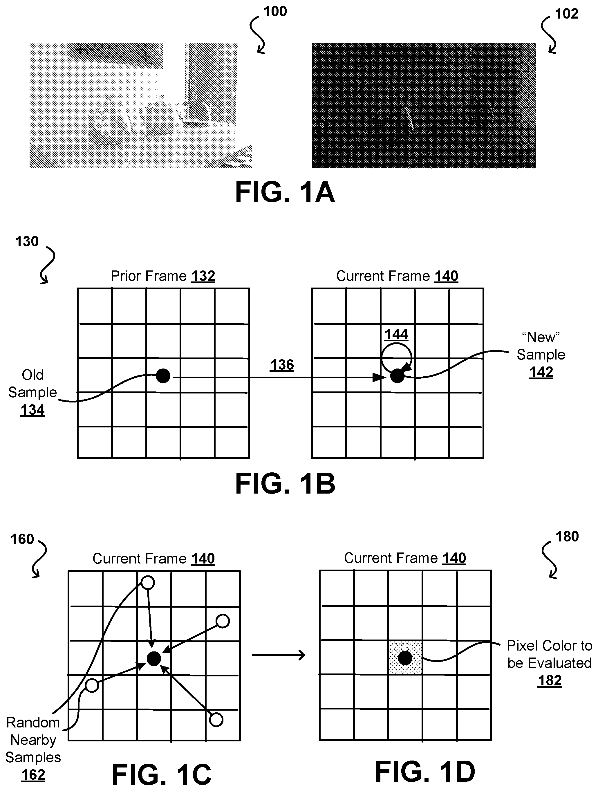 Patent US12361635 — Initial candidates in spatiotemporal resampling — Figure 1