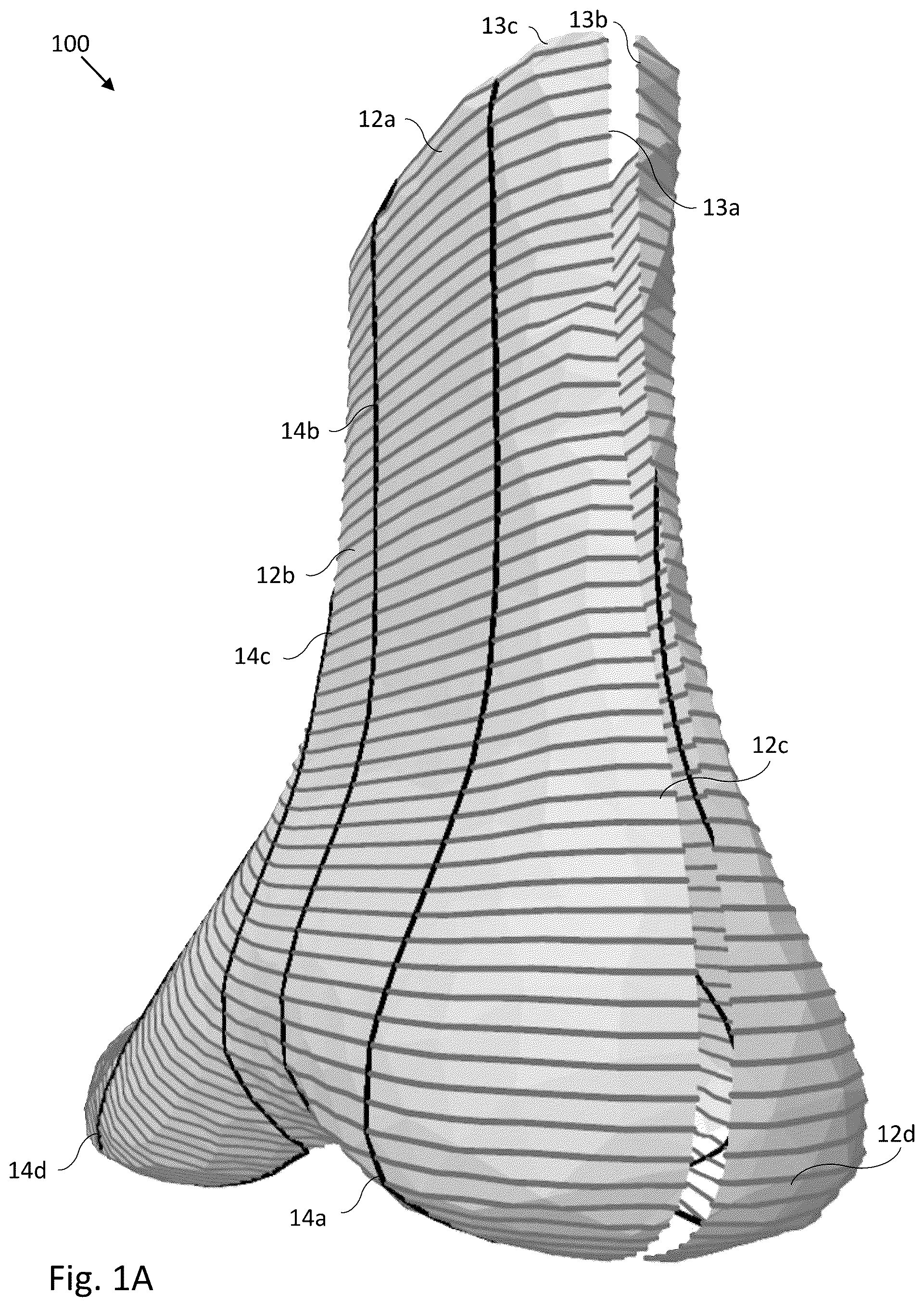 Patent US12361644 — Methods for updating knitting instructions based on physical measurement of knitted article — Figure 1