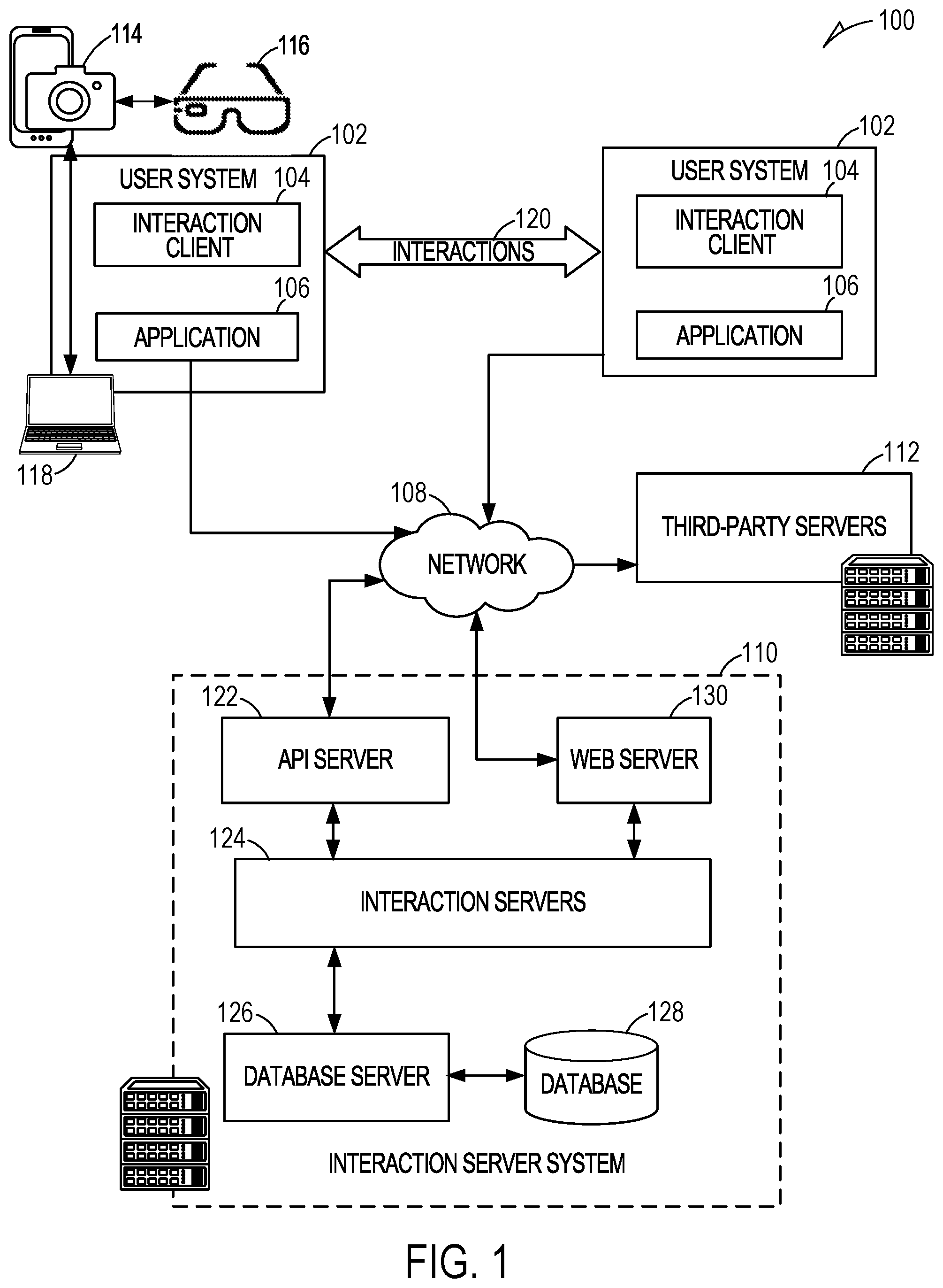 Patent US12361664 — 3D content display using head-wearable apparatuses — Figure 1