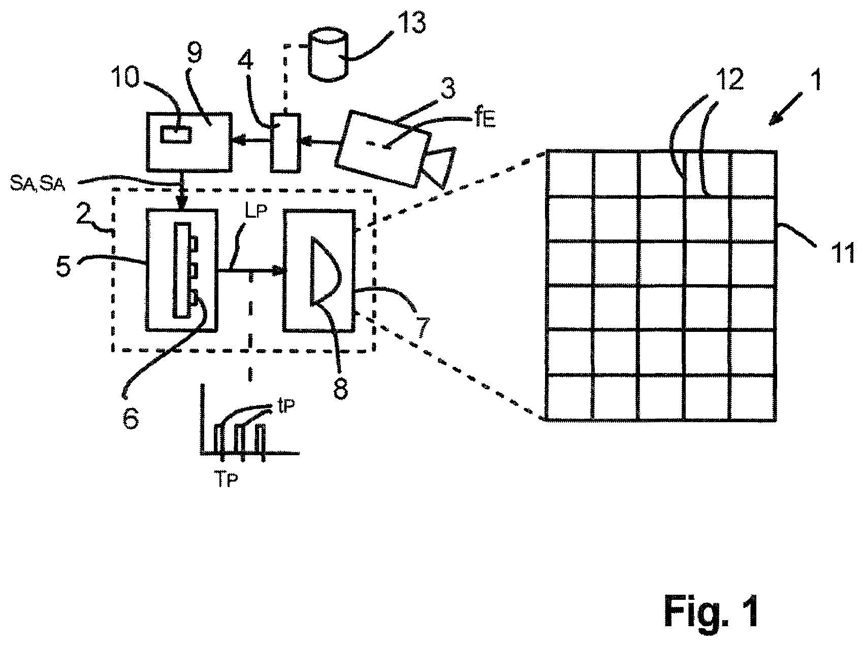 Patent US12361666 — Apparatus for identifying a weather condition in the area in front of a vehicle — Figure 1