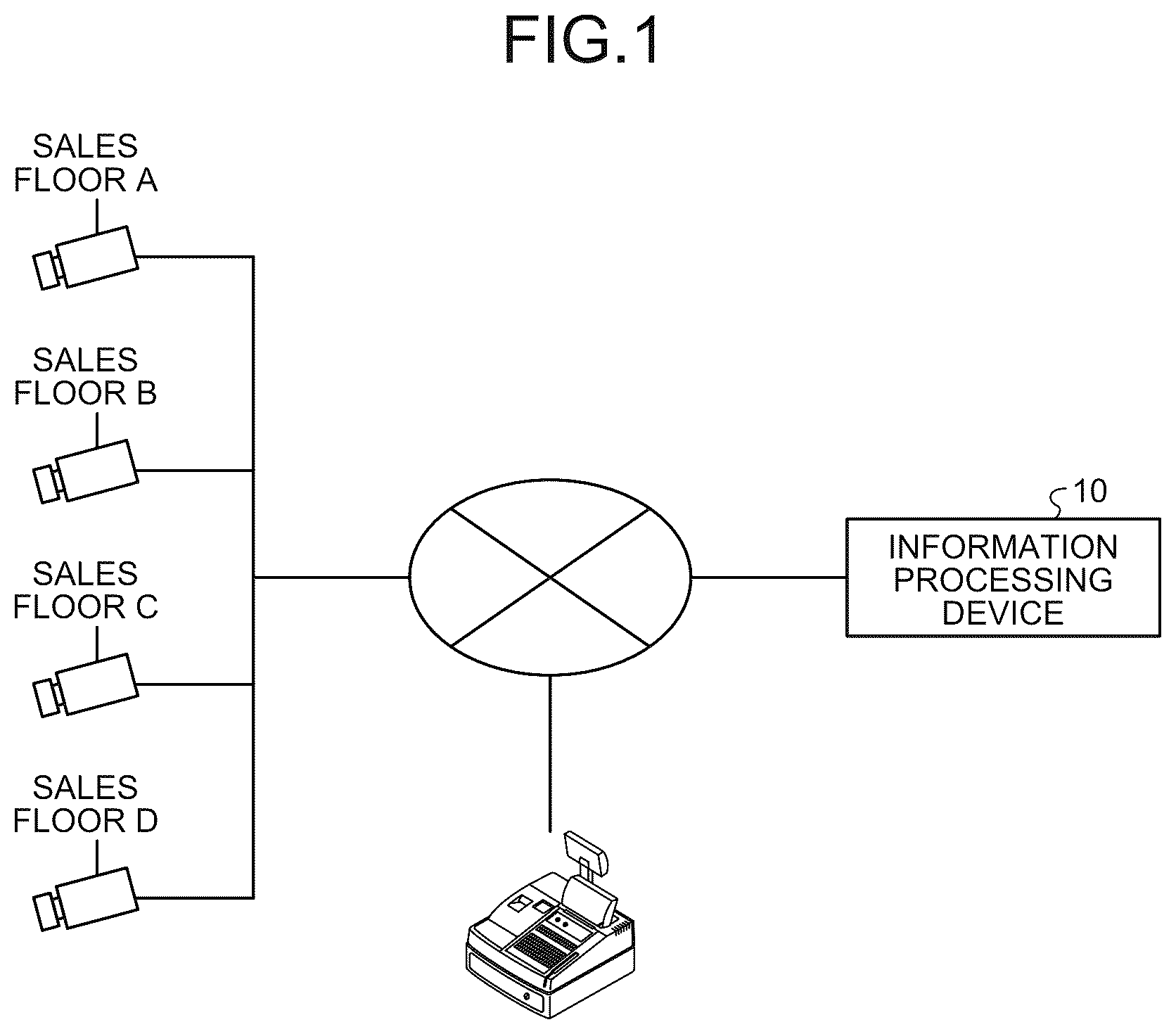 Patent US12361715 Figure 1 – Non-transitory computer-readable recording medium, generation method, and information processing device