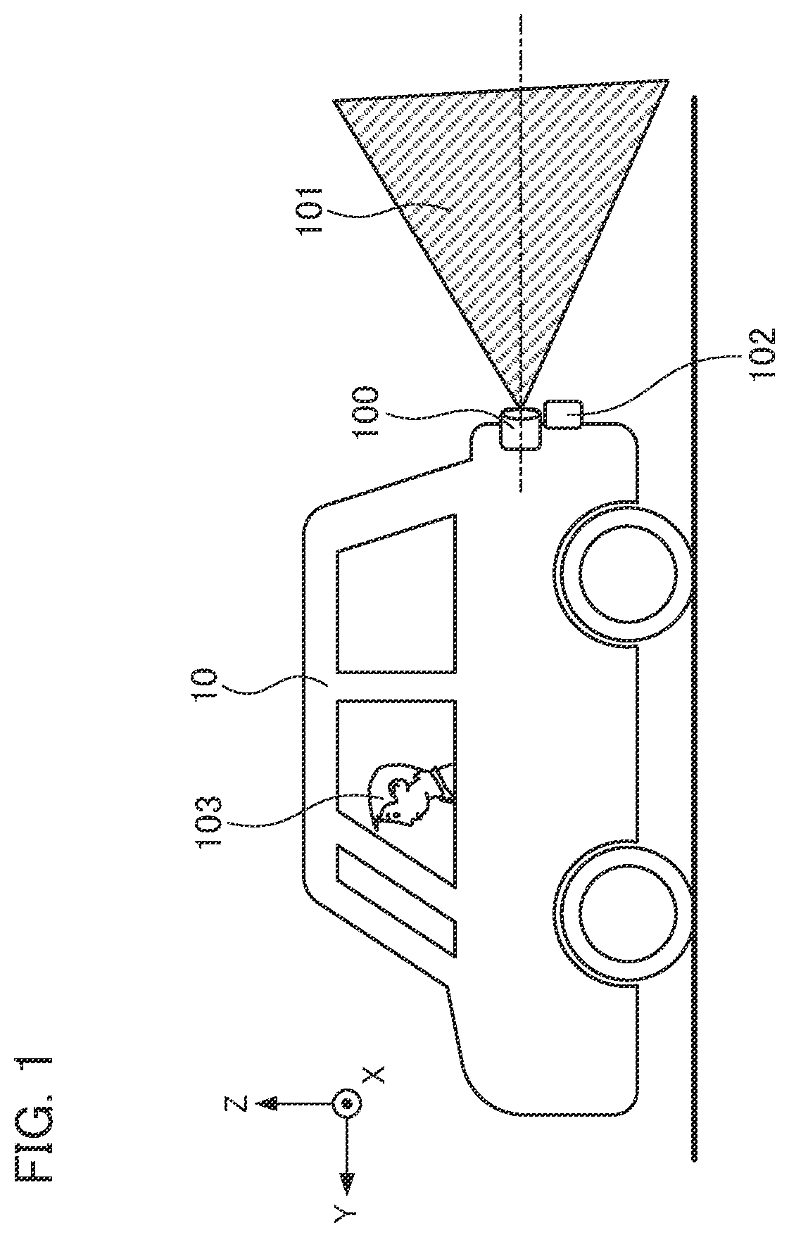 Patent US12361724 — Image processing device, mobile object, image processing method, and storage medium — Figure 1