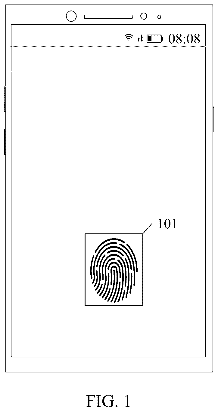 Patent US12361763 Figure 1 – Fingerprint recognition method and electronic device