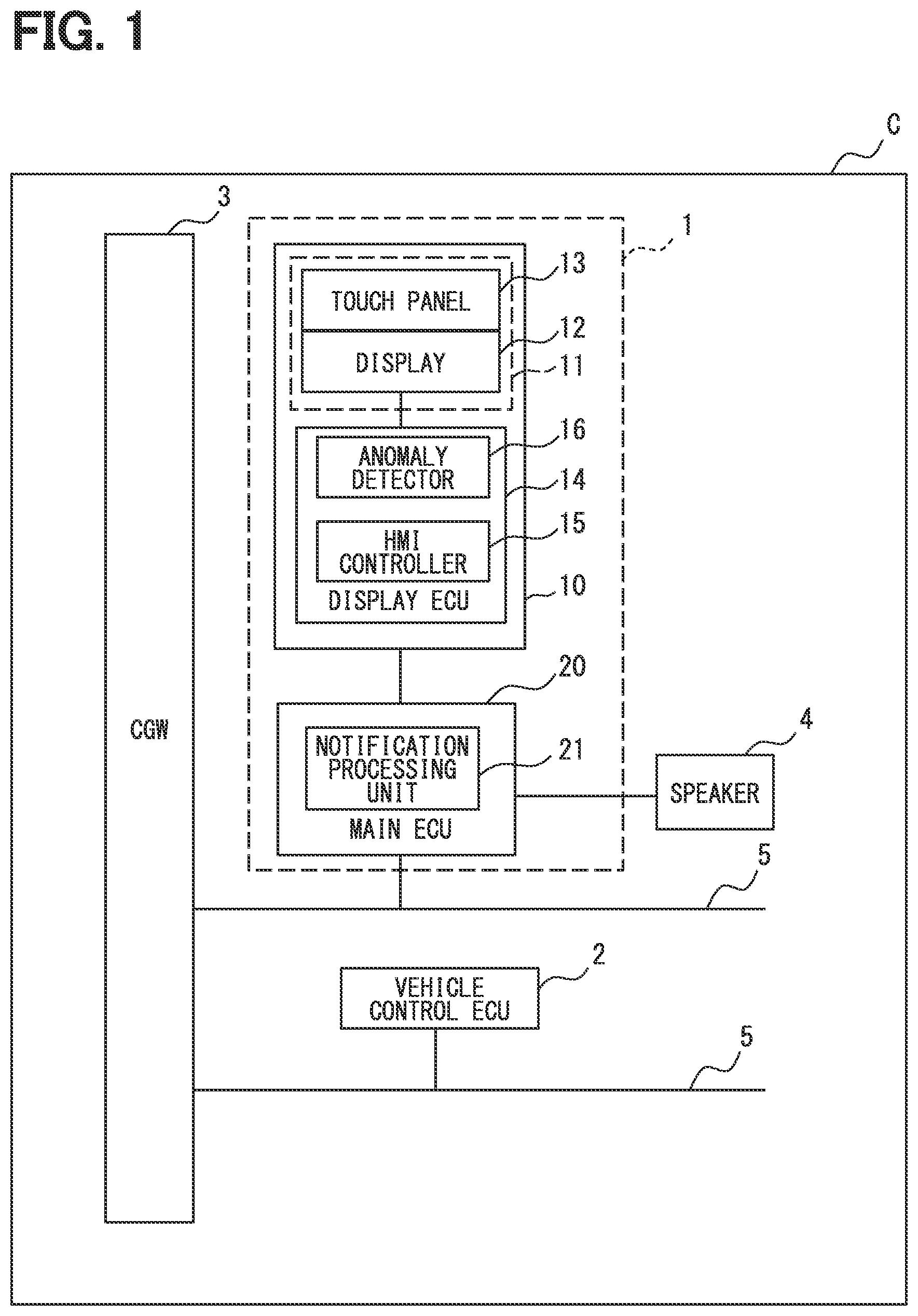 Patent US12361767 — Vehicle control system — Figure 1