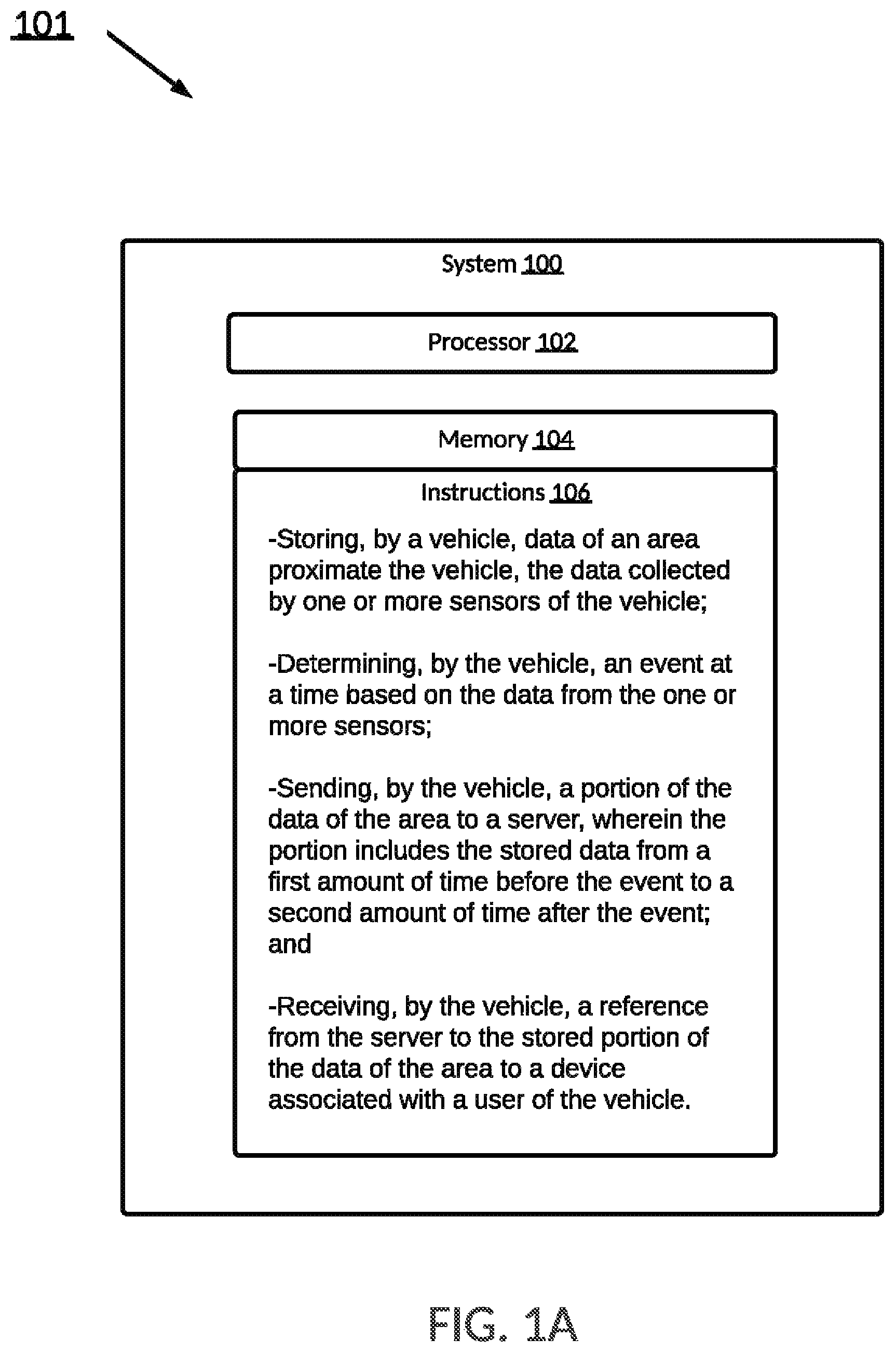Patent US12361770 — Providing recorded data related to an event — Figure 1