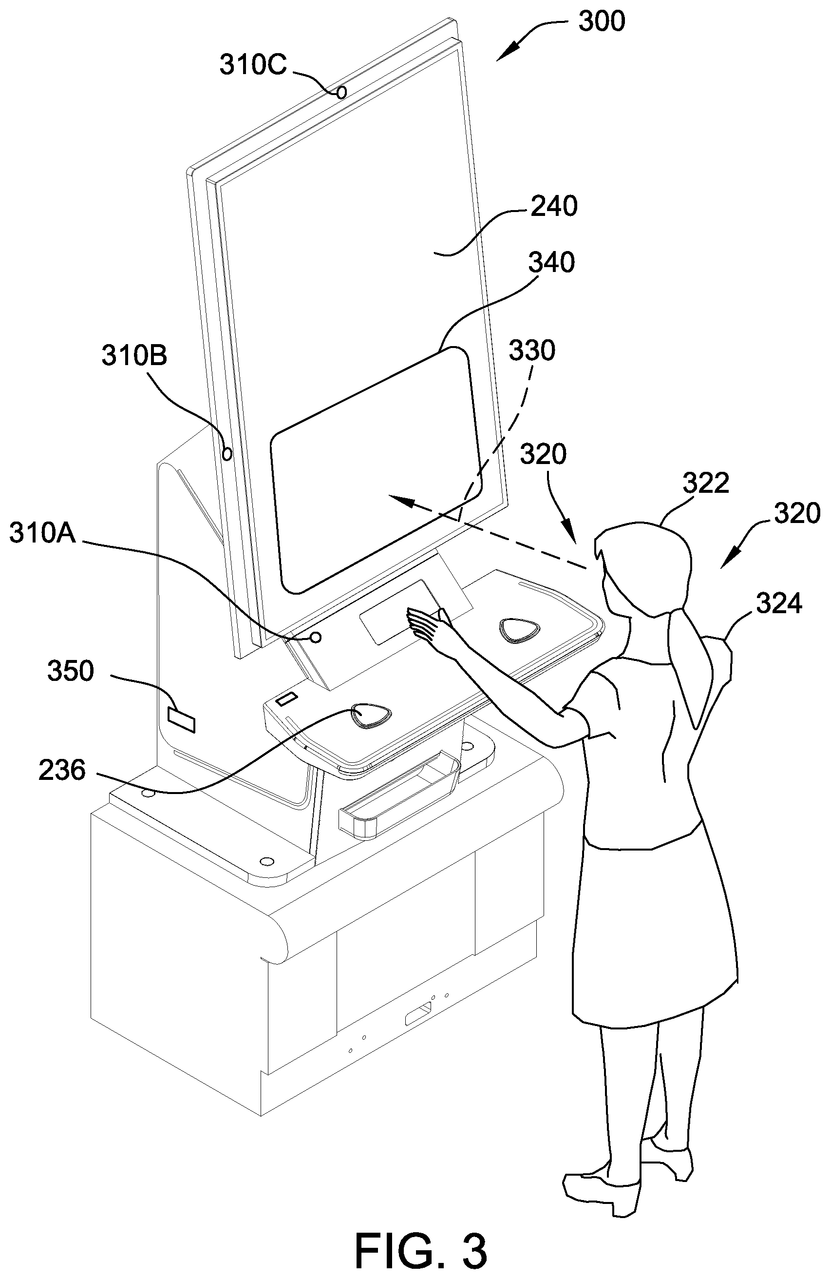Patent US12361783 Figure 3 – Gaming machine and method for evaluating player reactions