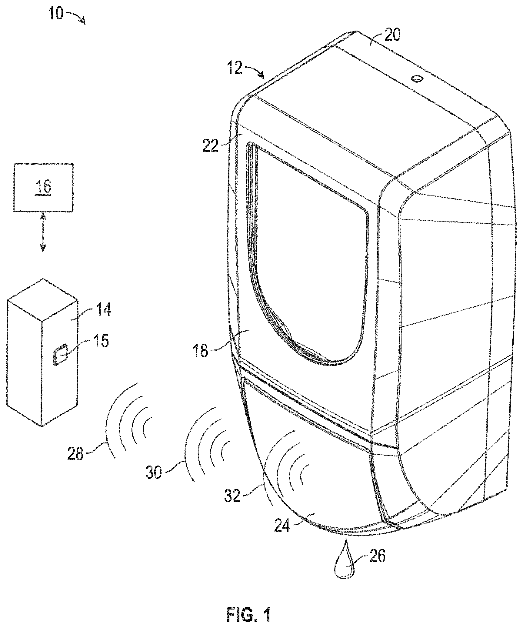 Patent US12361800 Figure 1 – Fluid pump with whistle
