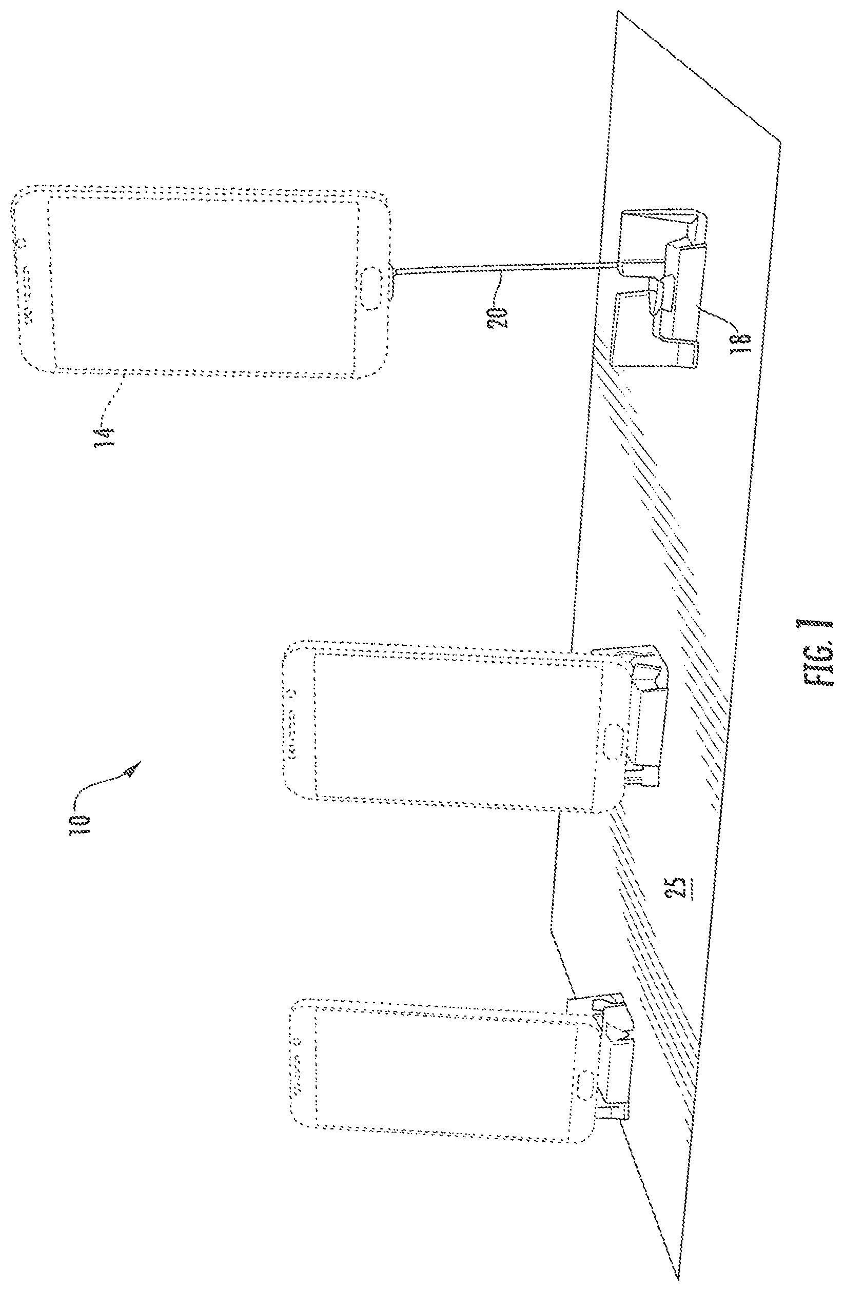 Patent US12361804 Figure 1 – Merchandise security system