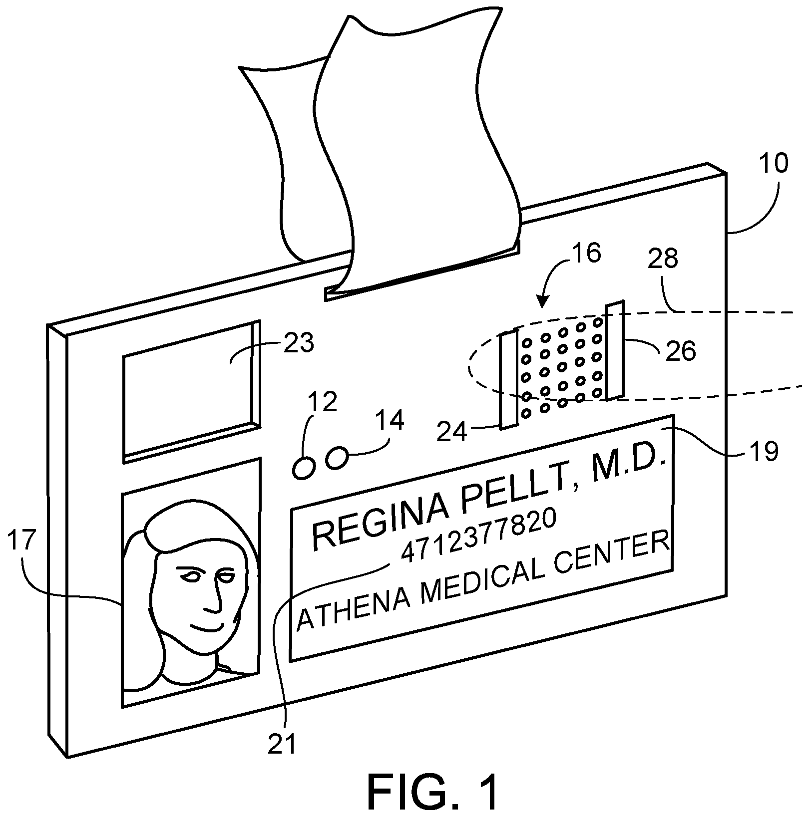 Patent US12361814 — Hand cleanliness — Figure 1
